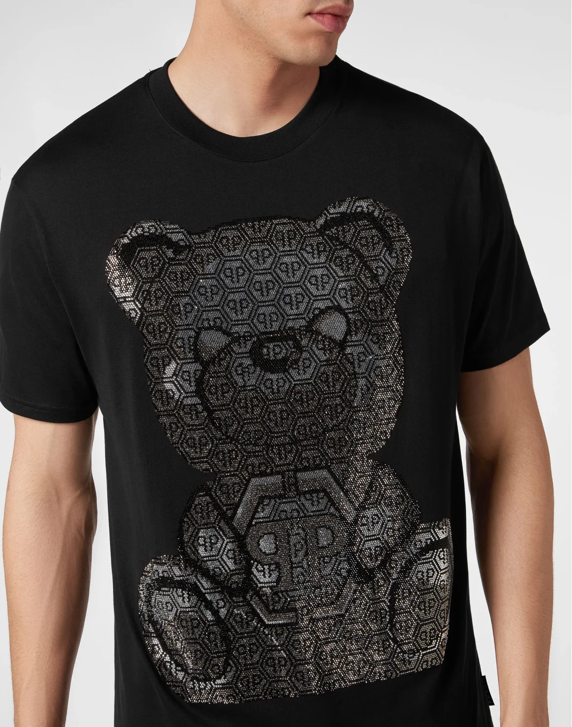 T-shirt Round Neck SS 3D Teddy, цвет: Черный