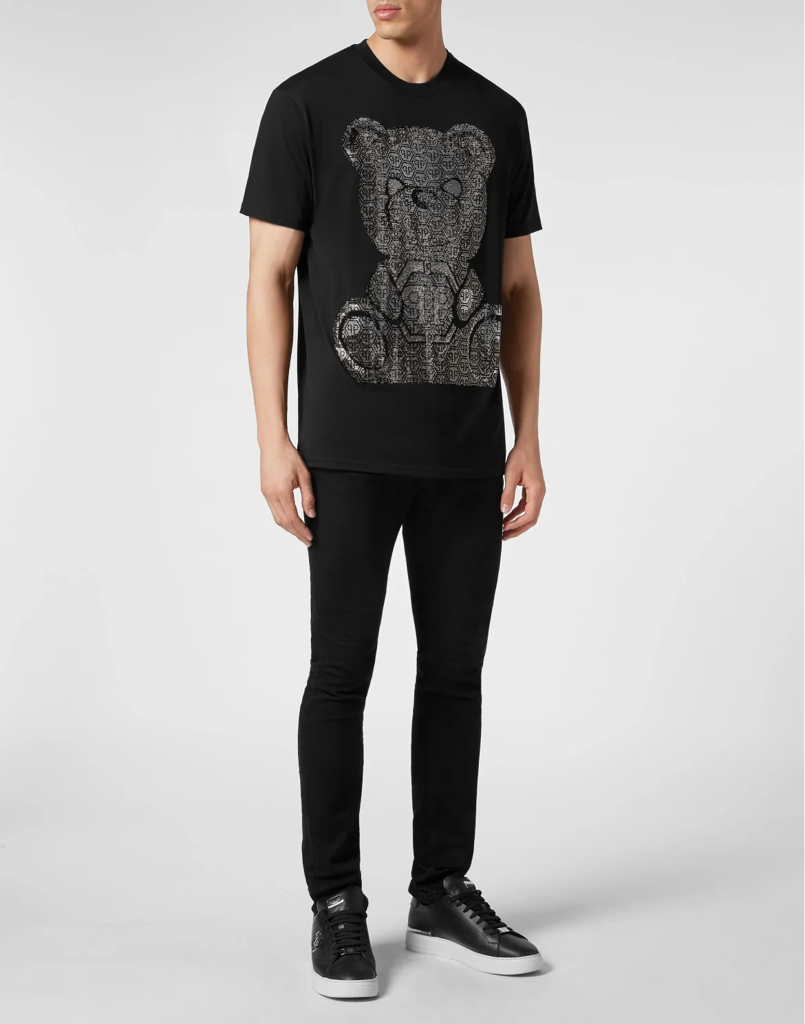 T-shirt Round Neck SS 3D Teddy, цвет: Черный