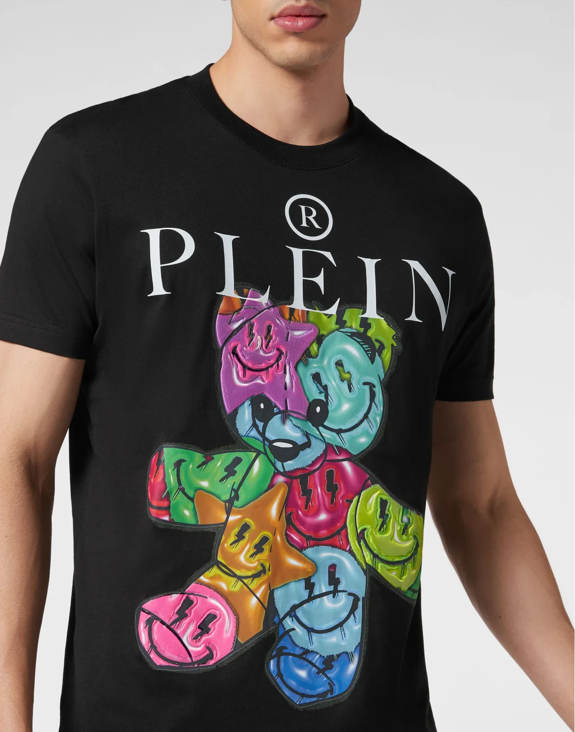 T-shirt Round Neck SS Smile, цвет: Черный