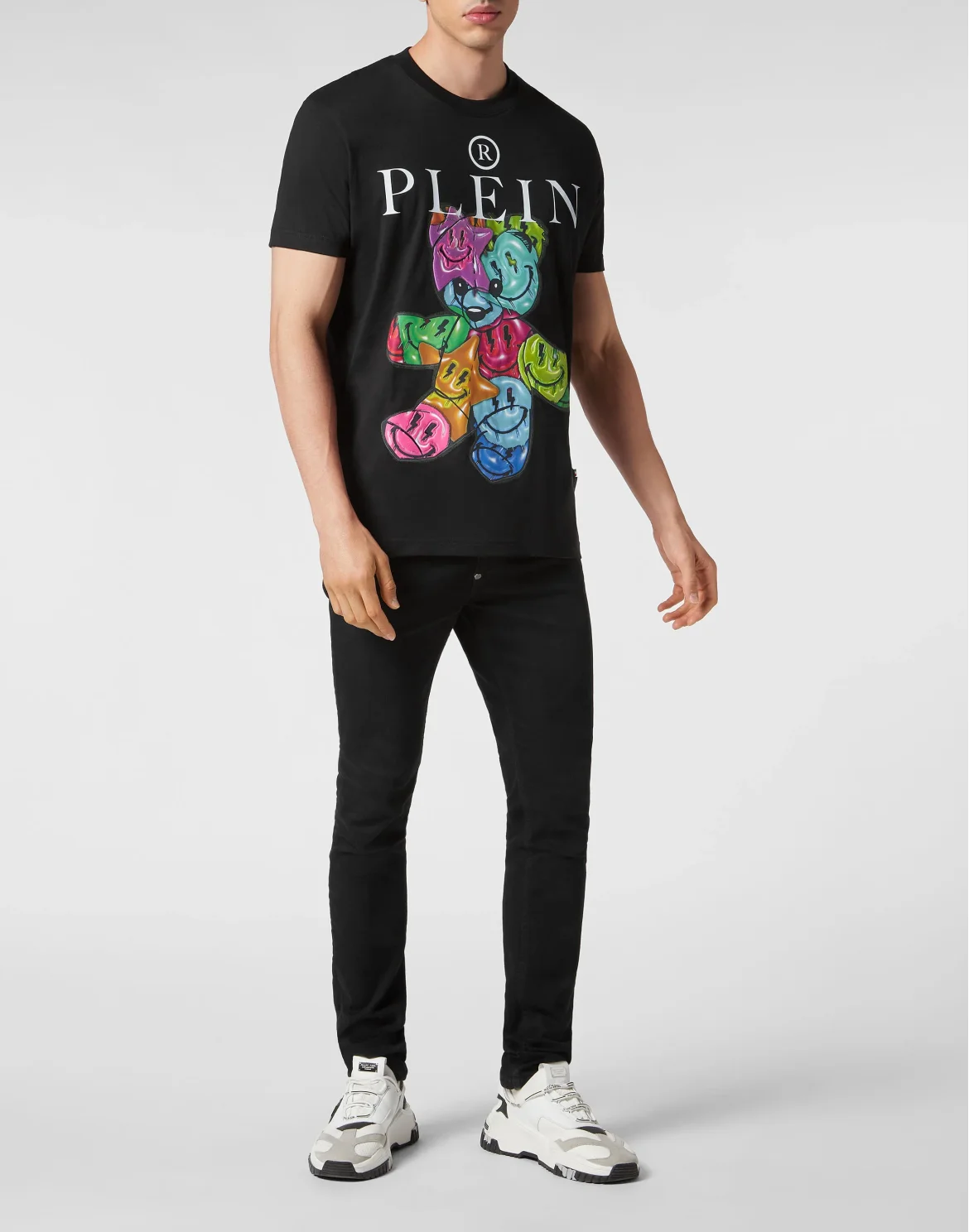 T-shirt Round Neck SS Smile, цвет: Черный