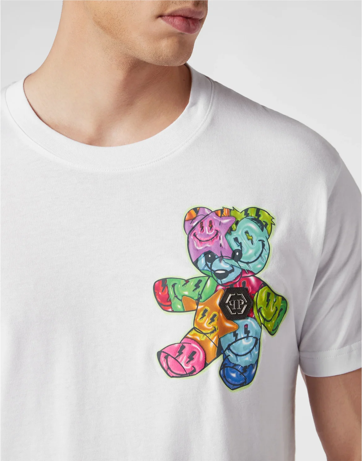 T-shirt Round Neck SS Smile, цвет: Белый