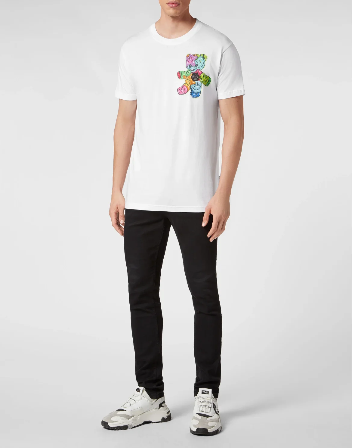 T-shirt Round Neck SS Smile, цвет: Белый
