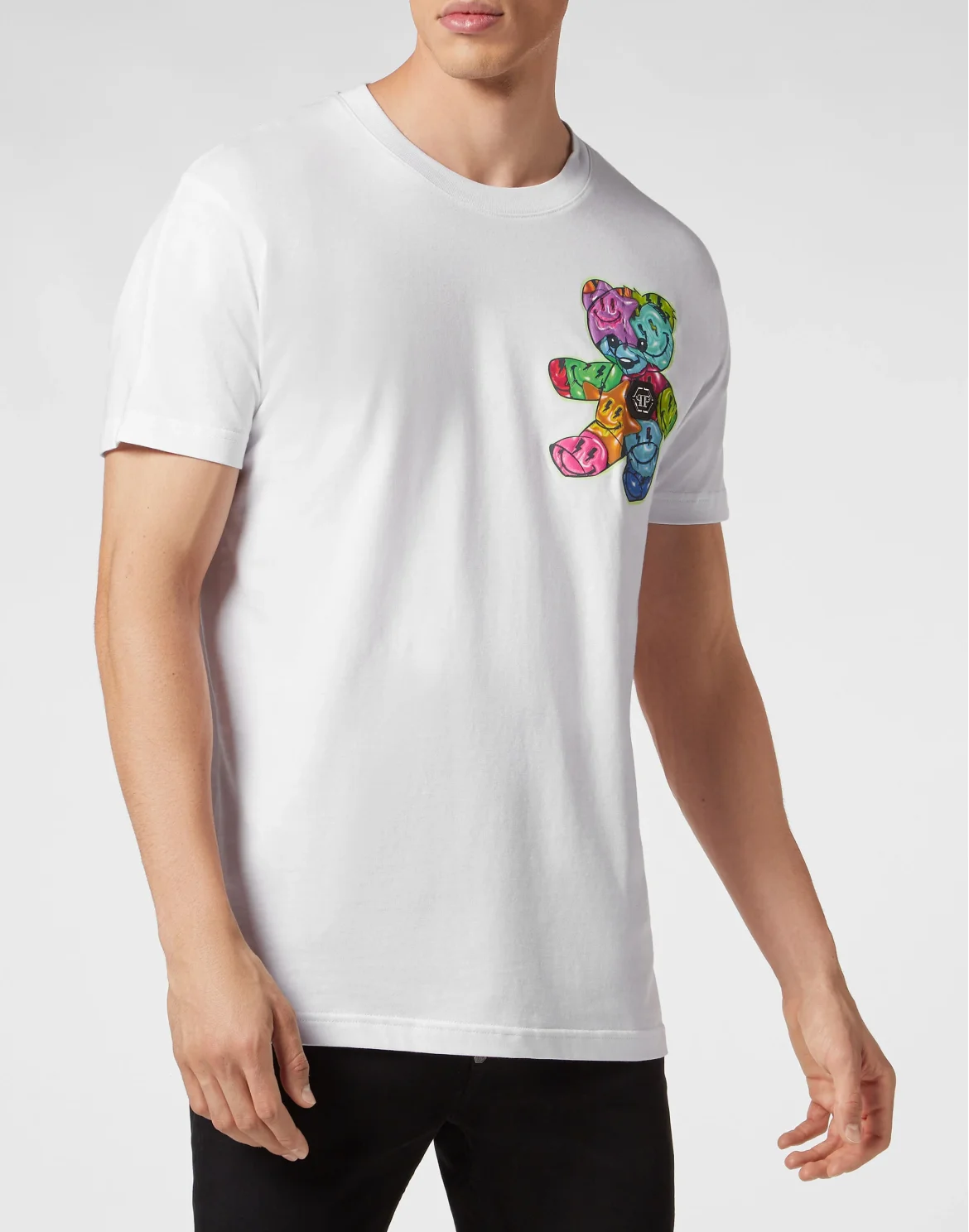 T-shirt Round Neck SS Smile, цвет: Белый