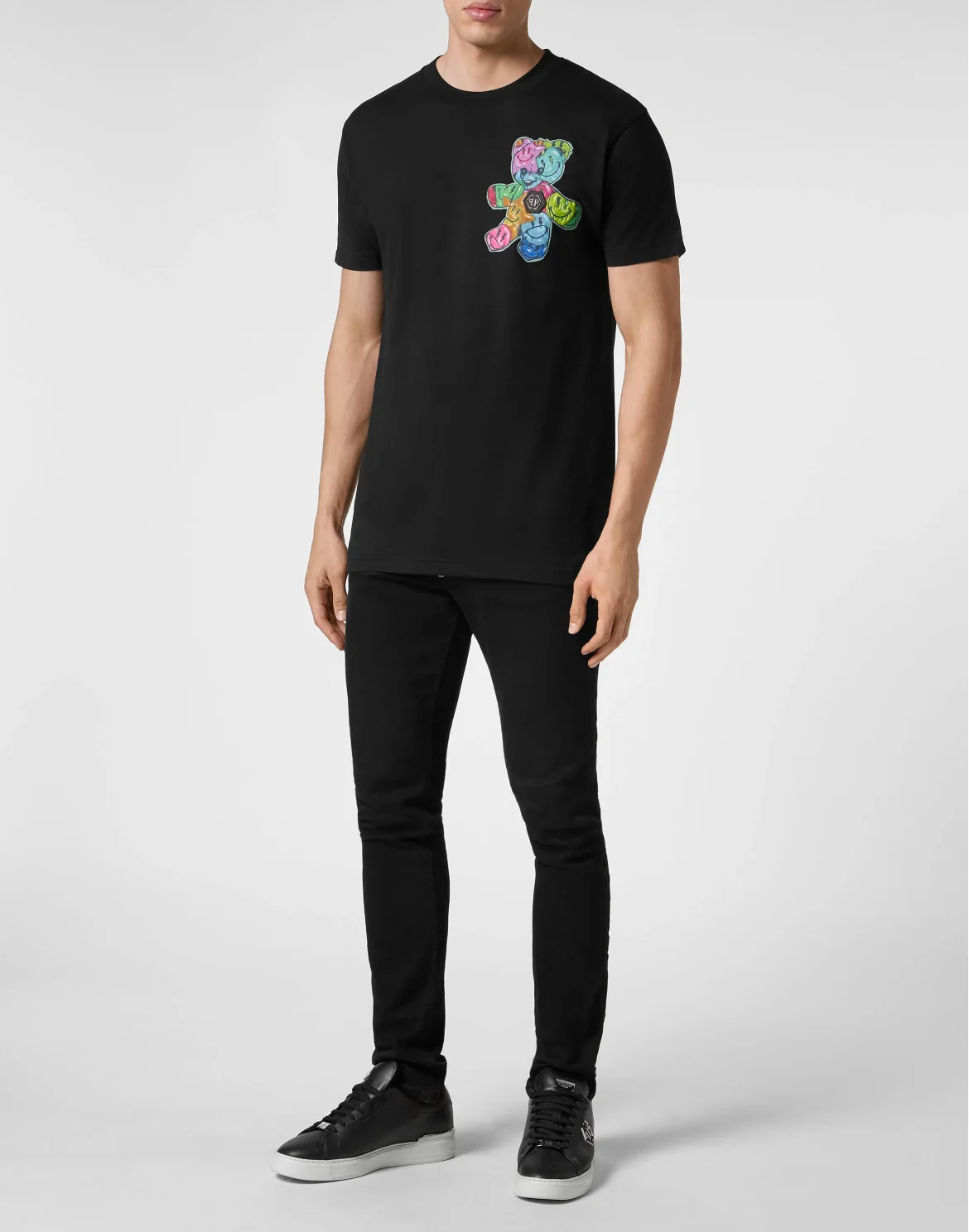 T-shirt Round Neck SS Smile, цвет: Черный