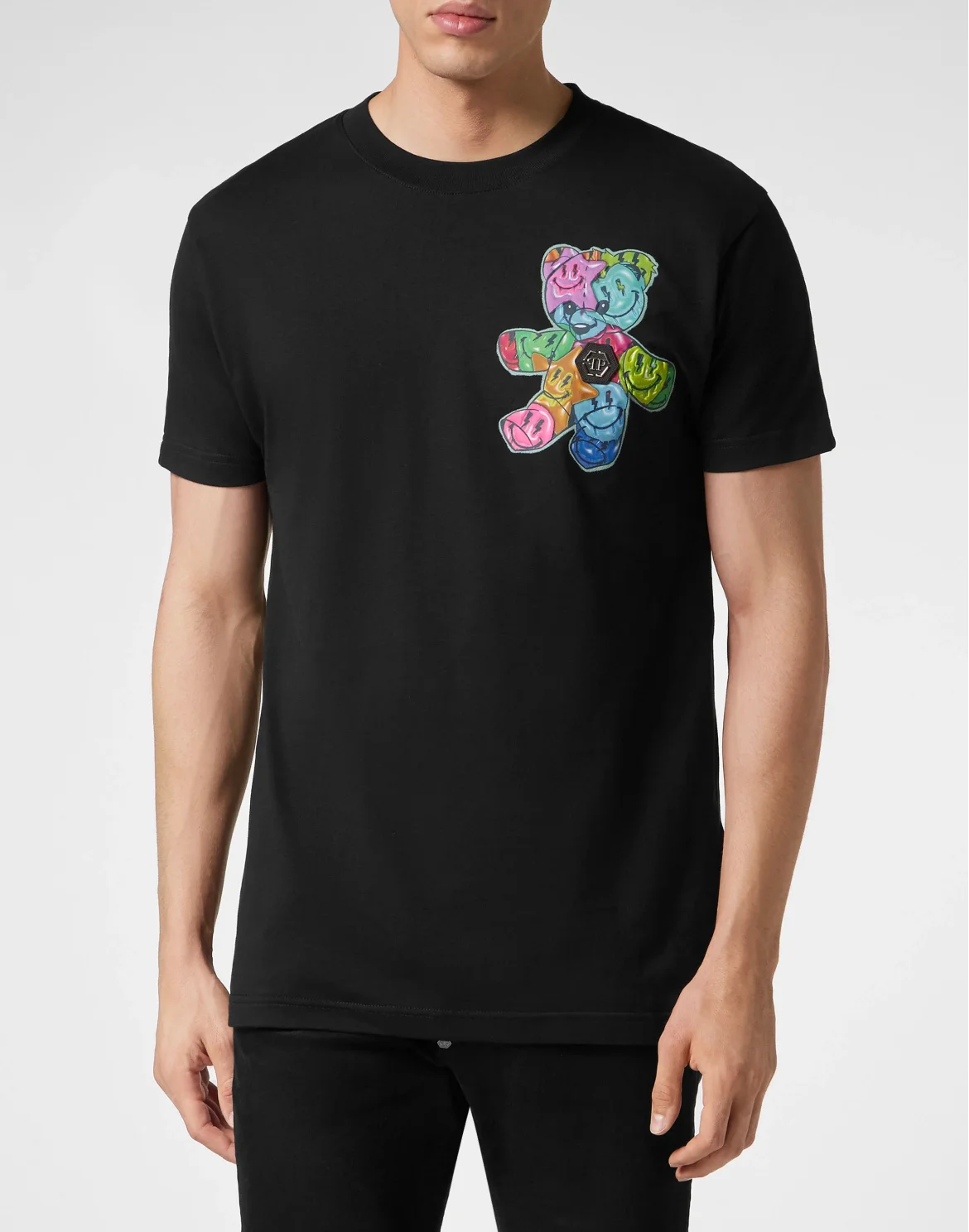 T-shirt Round Neck SS Smile, цвет: Черный