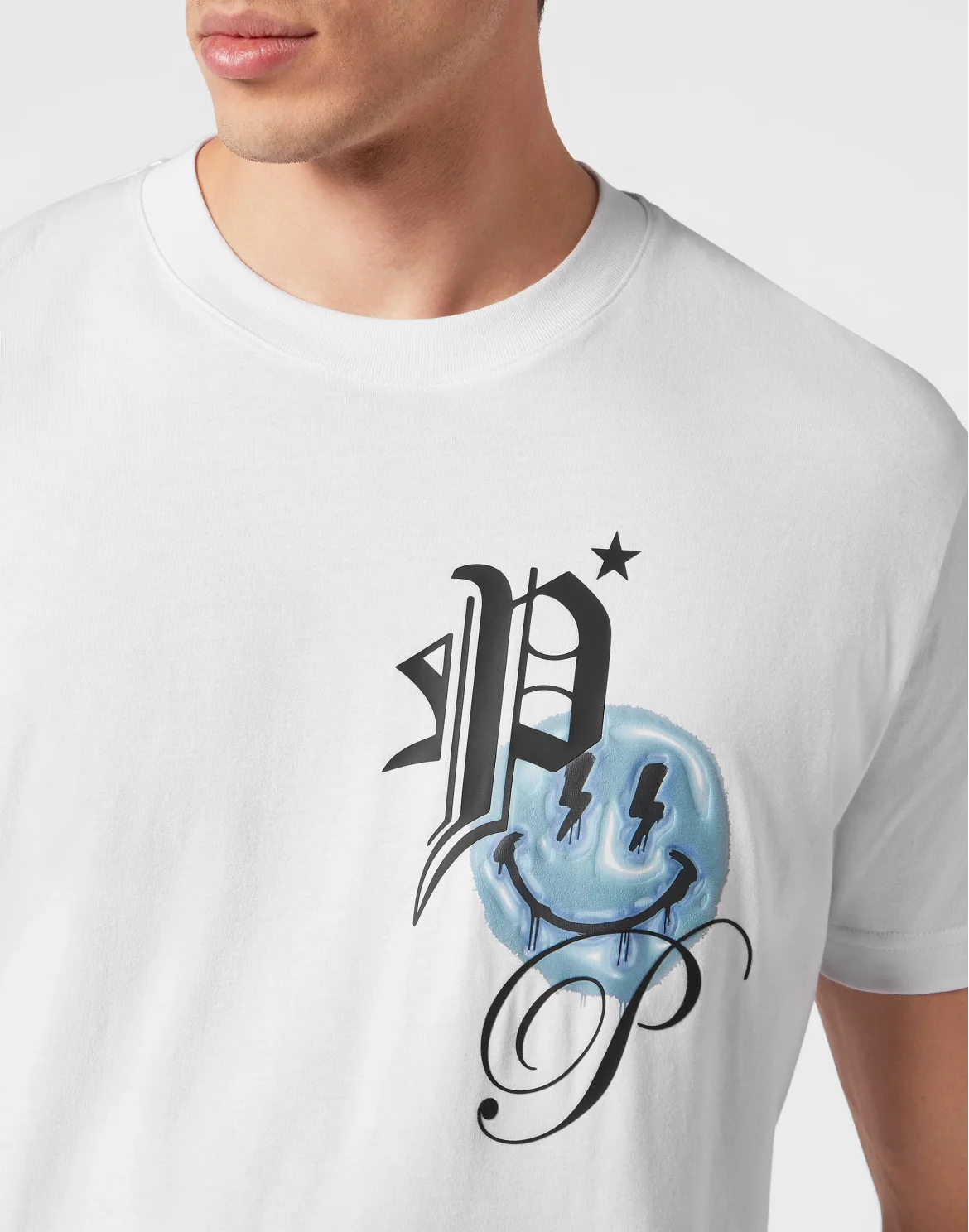 T-shirt Round Neck SS Smile, цвет: Белый