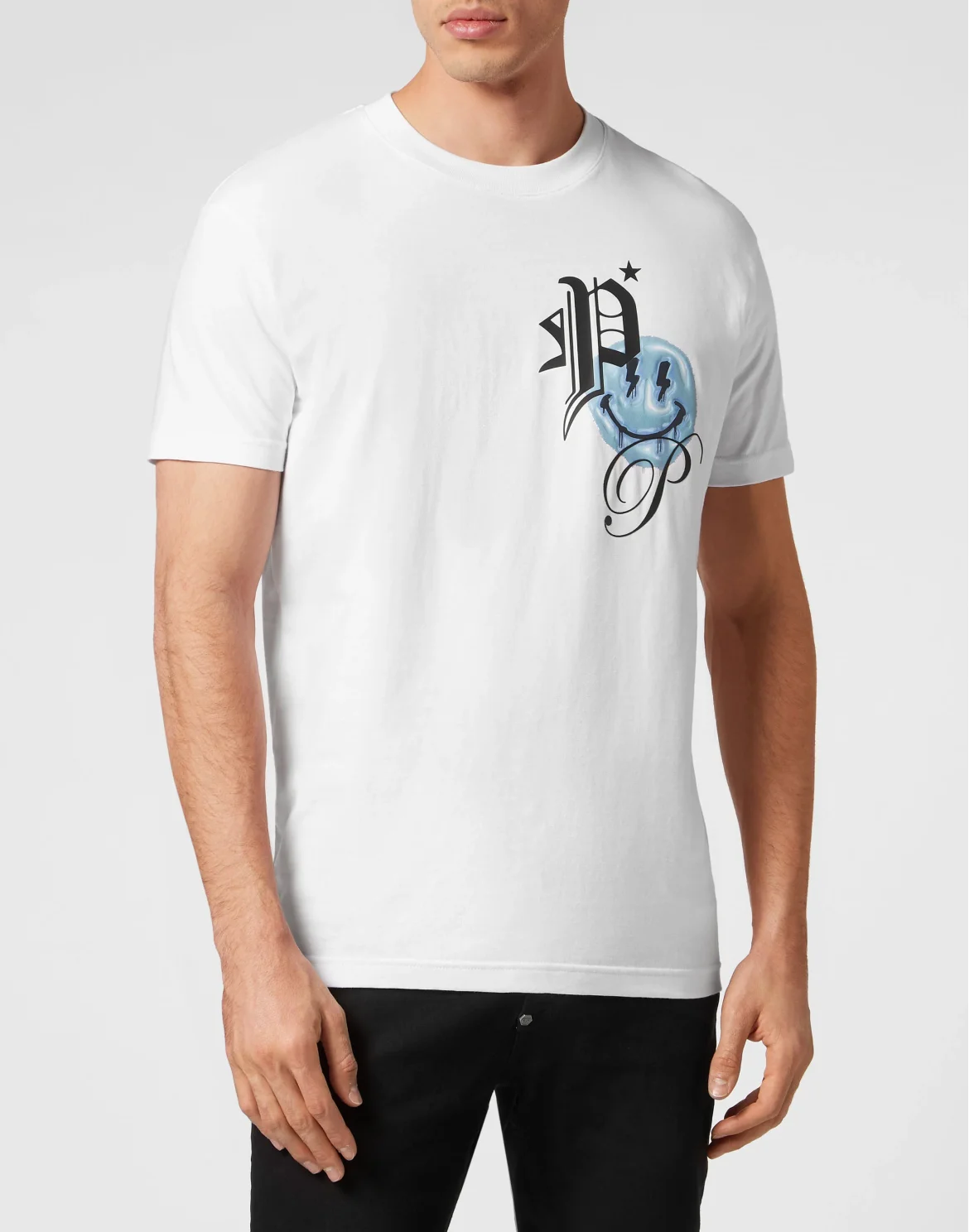 T-shirt Round Neck SS Smile, цвет: Белый