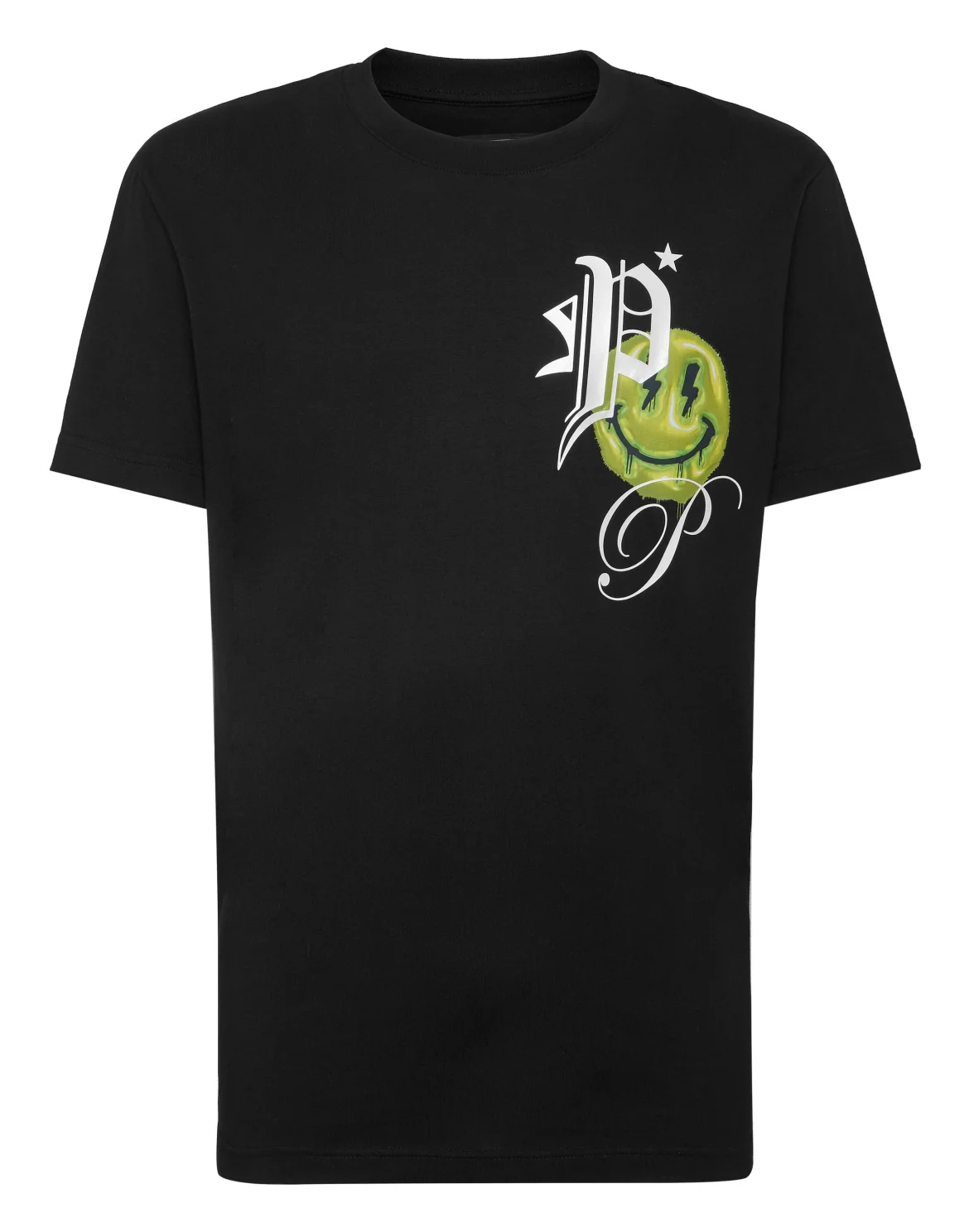 T-shirt Round Neck SS Smile, цвет: Черный