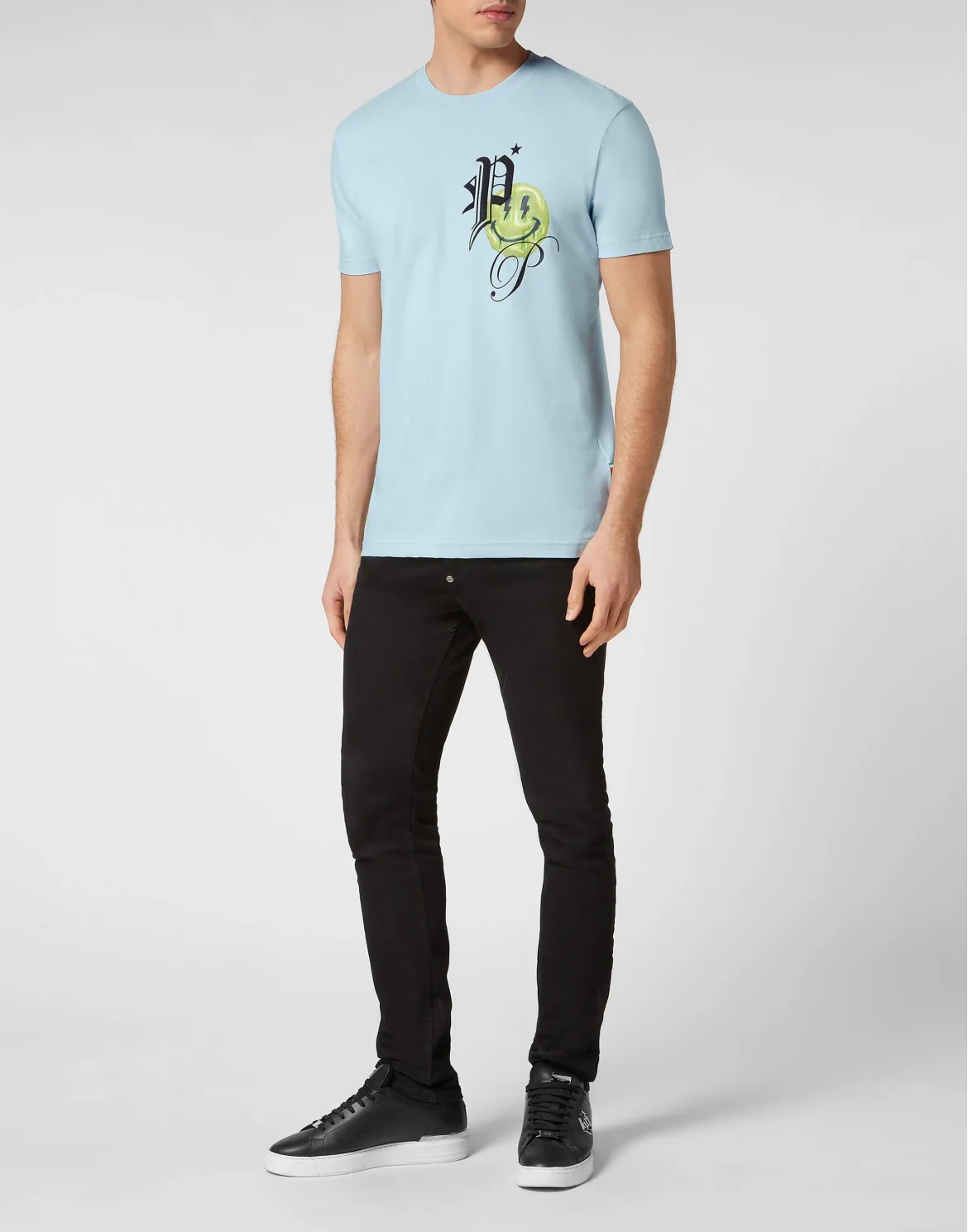 T-shirt Round Neck SS Smile, цвет: Голубой