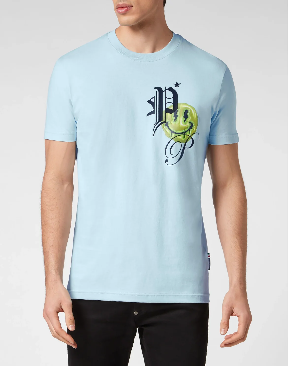 T-shirt Round Neck SS Smile, цвет: Голубой