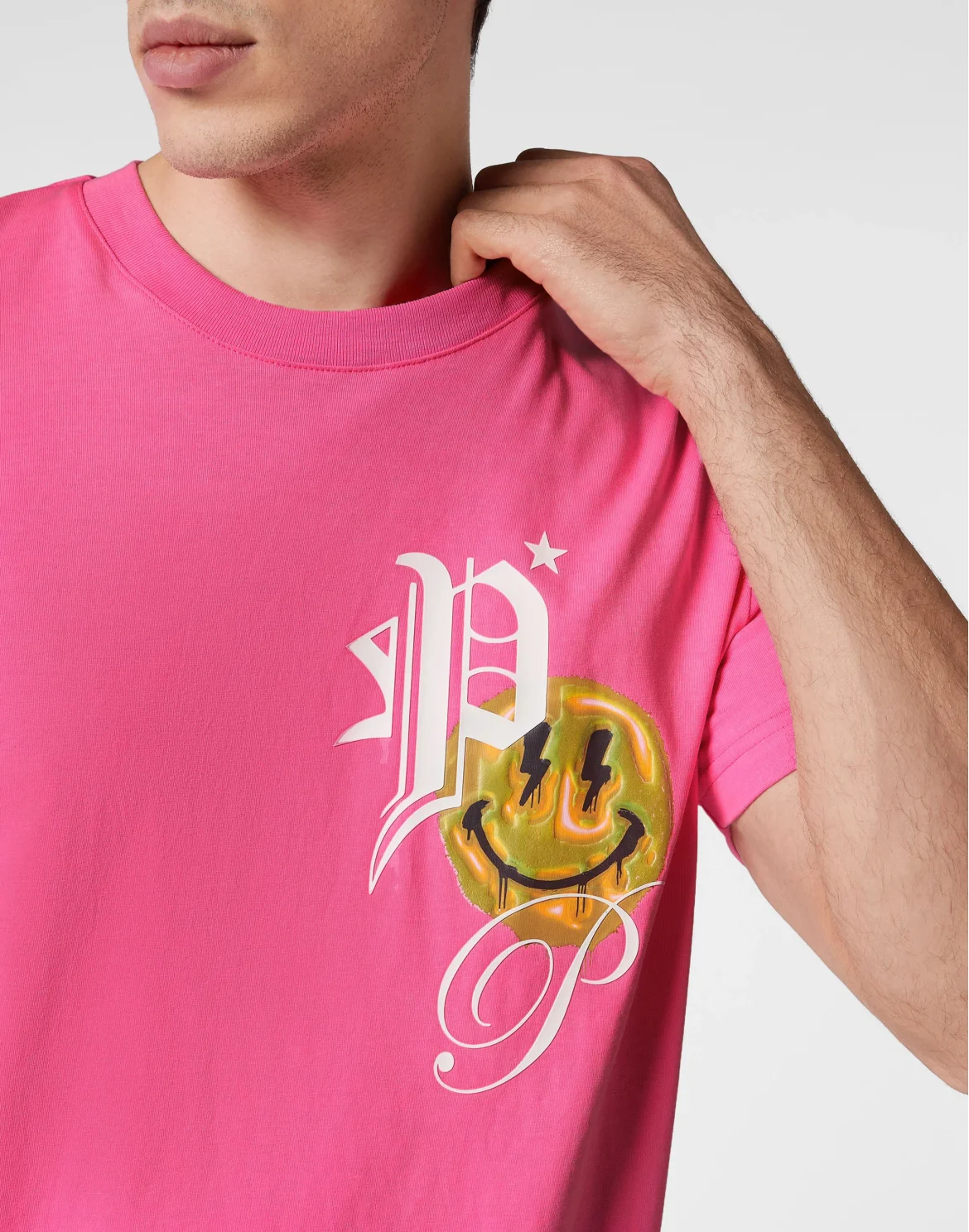 T-shirt Round Neck SS Smile, цвет: Розовый