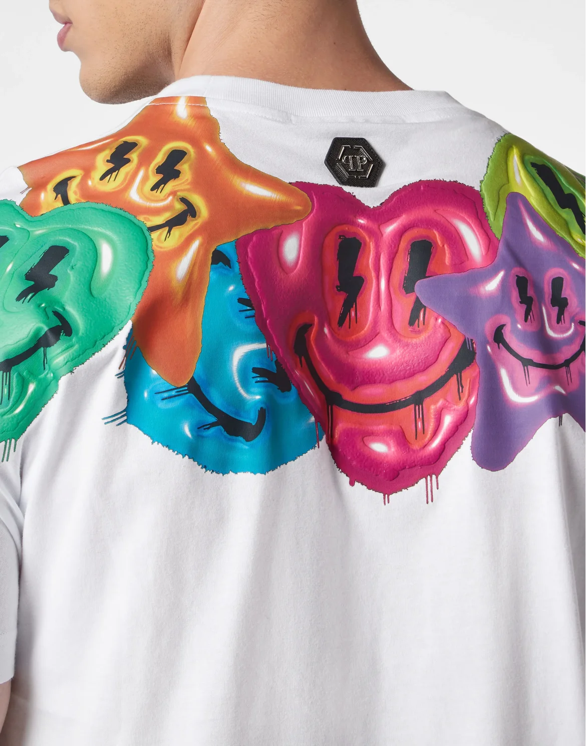 T-shirt Round Neck SS Smile, цвет: Белый