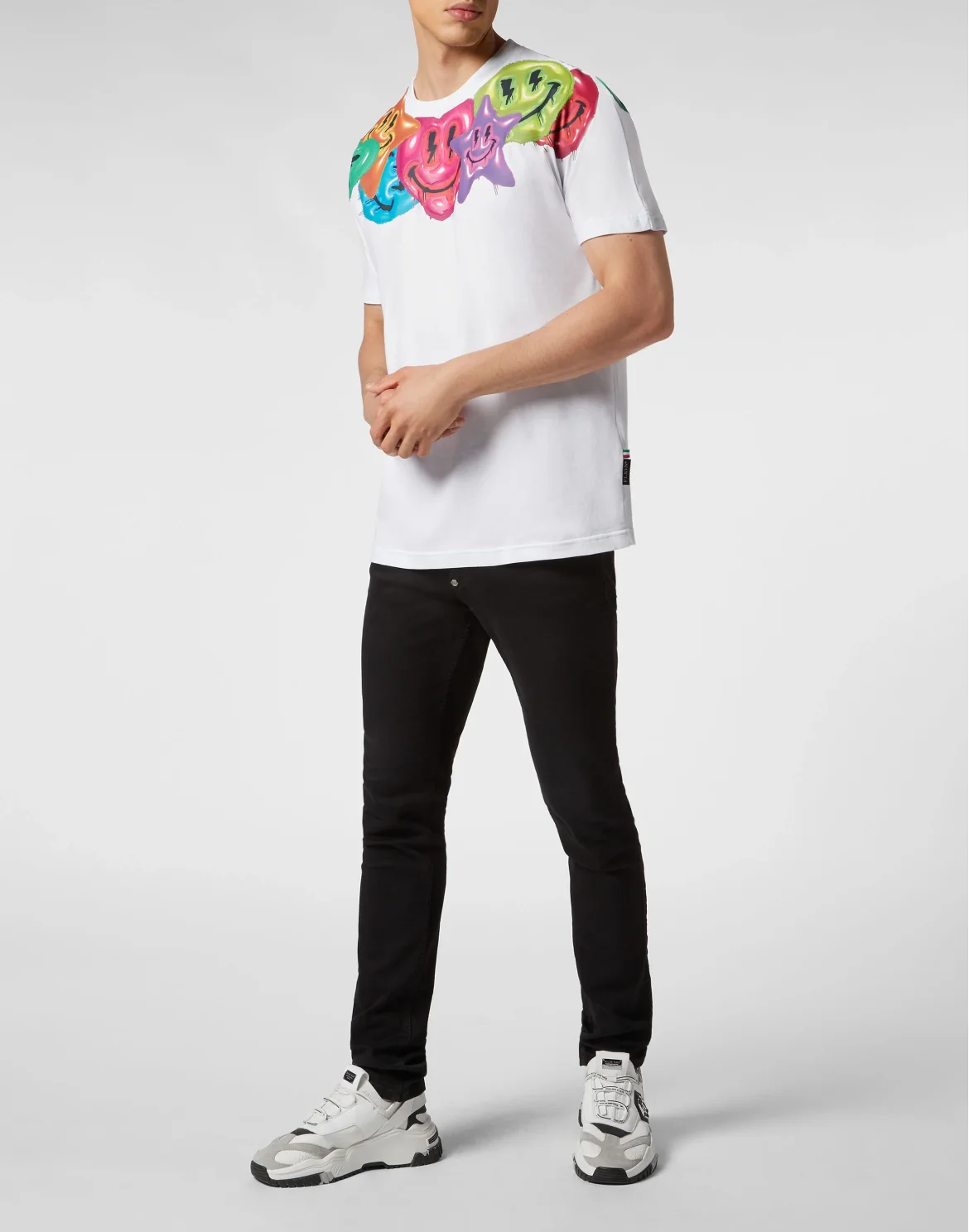 T-shirt Round Neck SS Smile, цвет: Белый