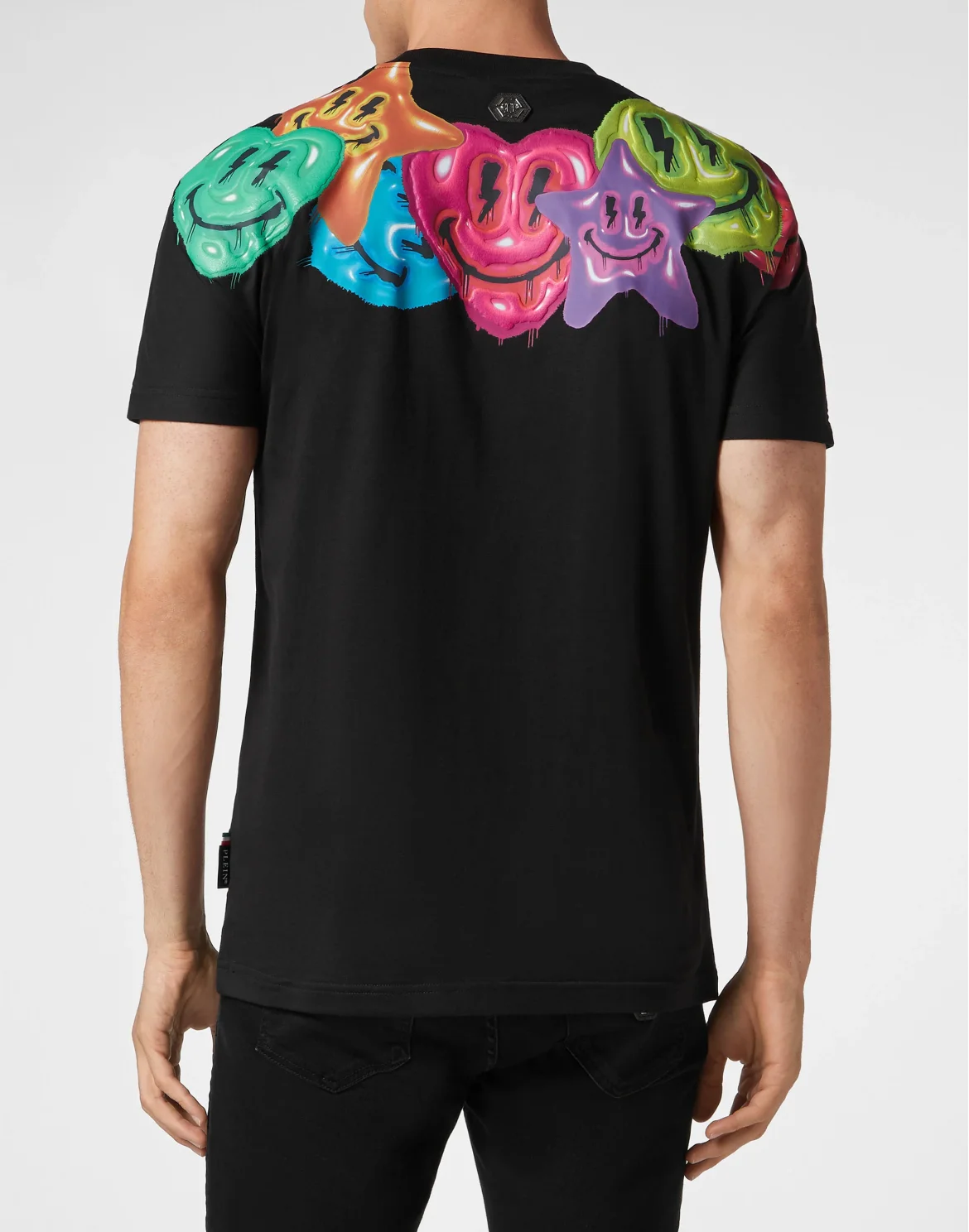 T-shirt Round Neck SS Smile, цвет: Черный