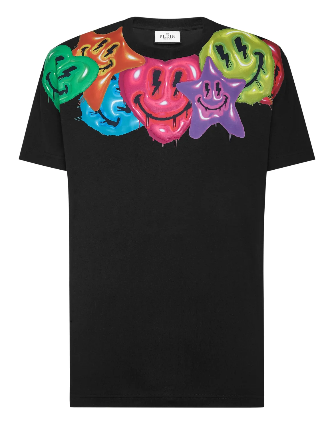 T-shirt Round Neck SS Smile, цвет: Черный