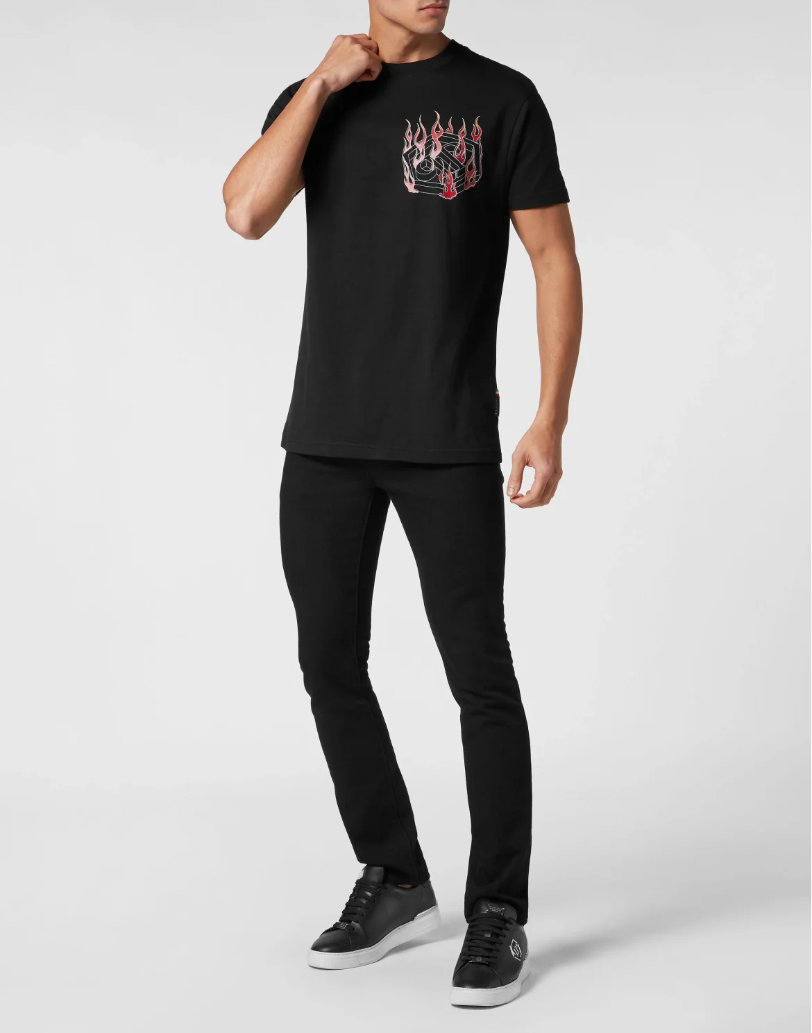 T-shirt Round Neck SS Hexagon, цвет: Черный