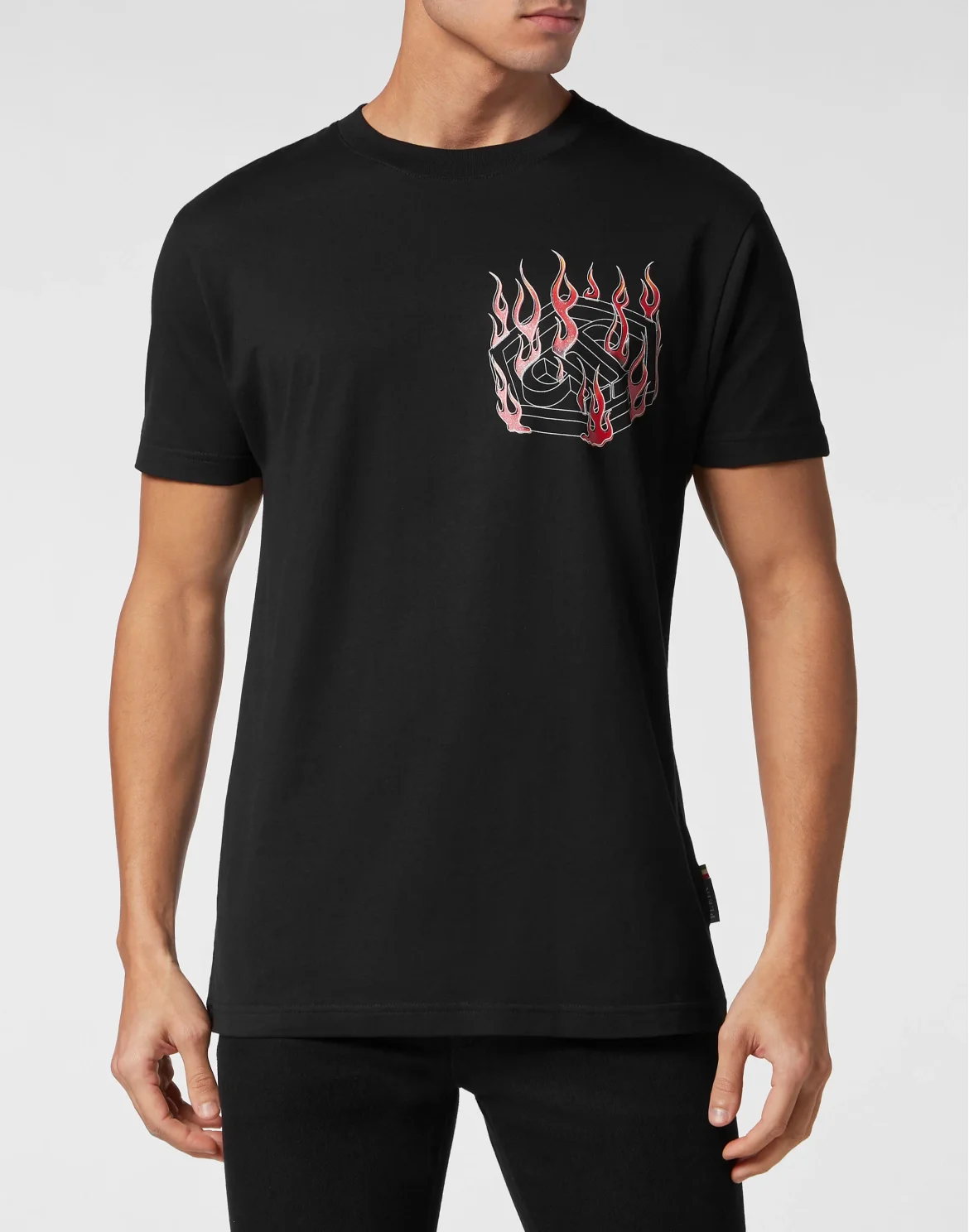T-shirt Round Neck SS Hexagon, цвет: Черный