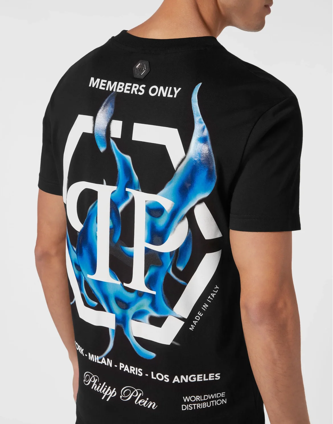 T-shirt Round Neck SS Flame Logos, цвет: Черный