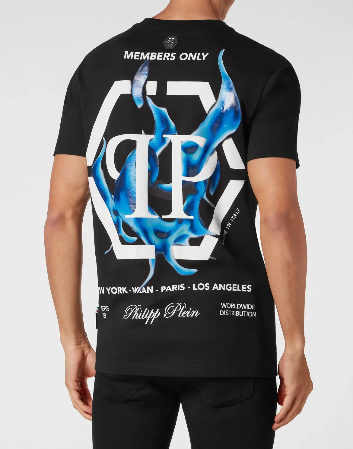 T-shirt Round Neck SS Flame Logos, цвет: Черный