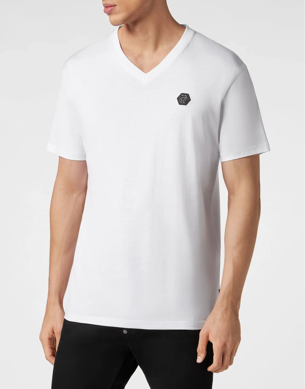 T-shirt V-Neck SS Skull&Bones, цвет: Белый