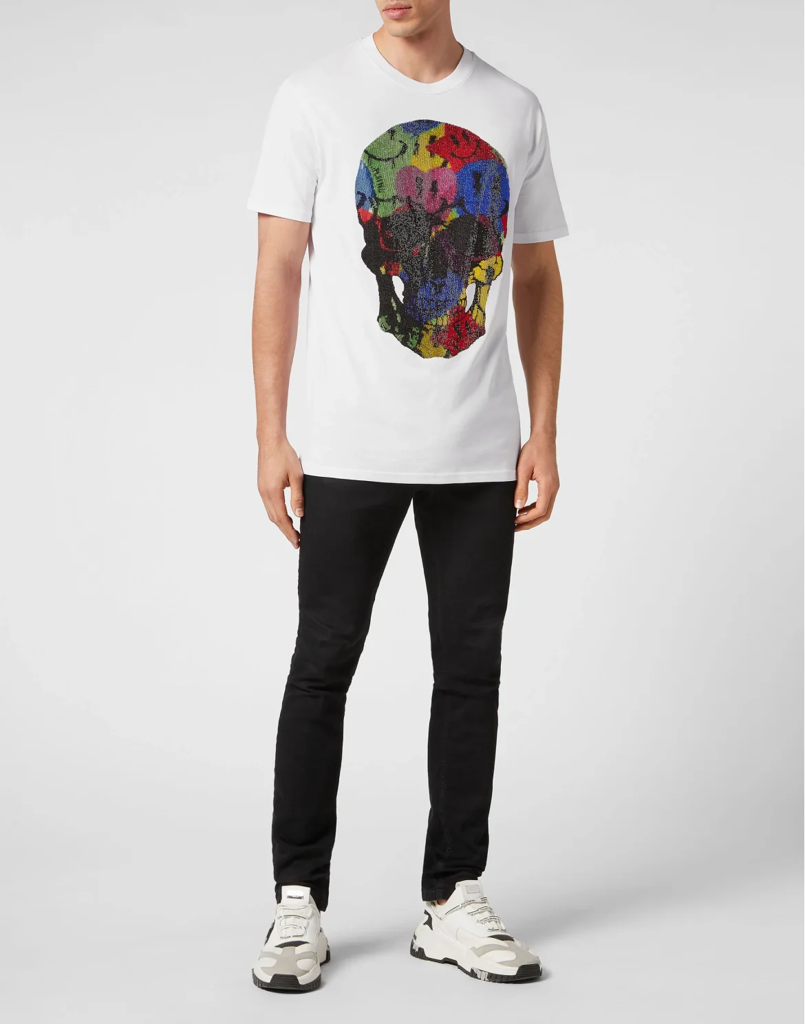 T-shirt Round Neck SS Smile, цвет: Белый