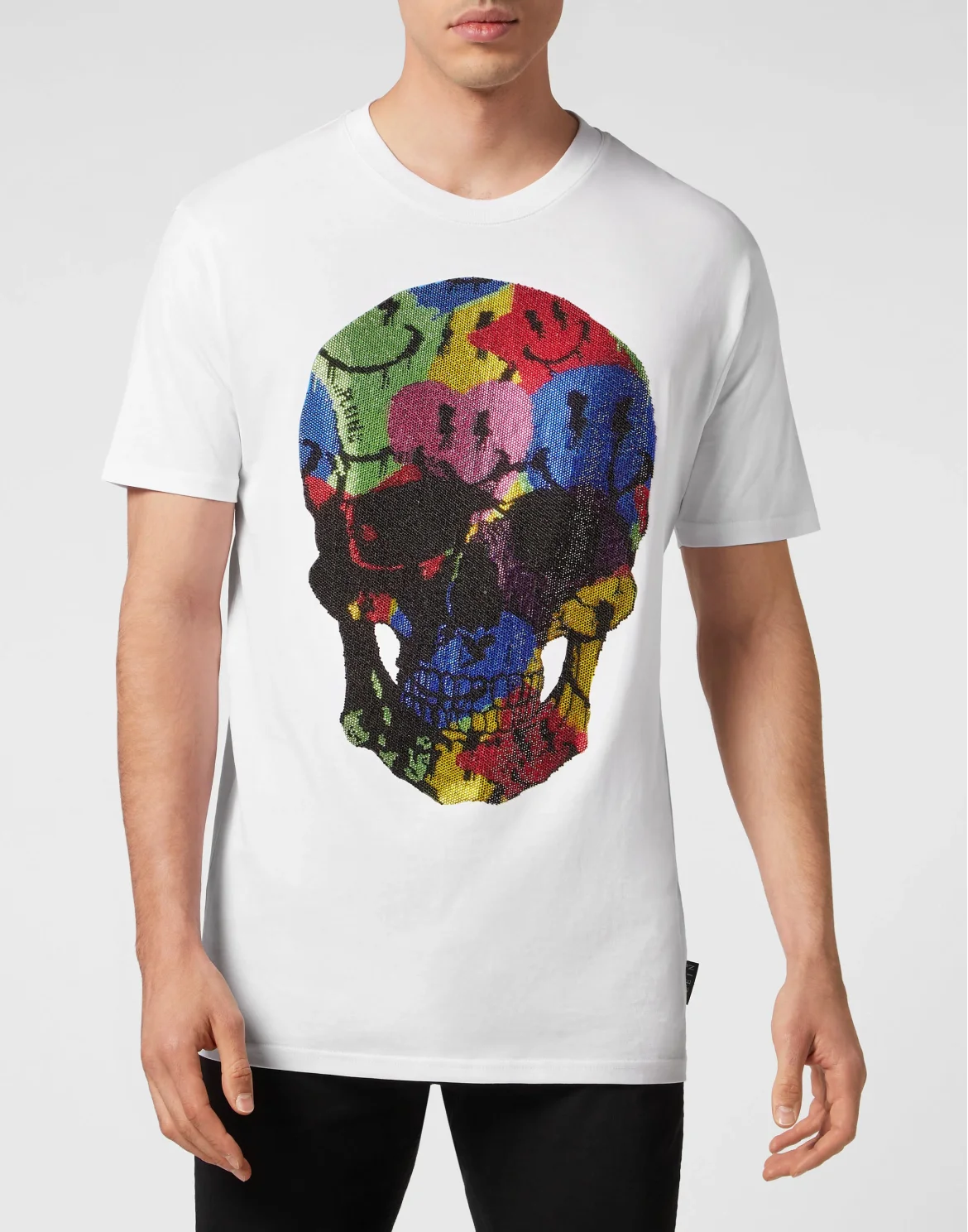 T-shirt Round Neck SS Smile, цвет: Белый