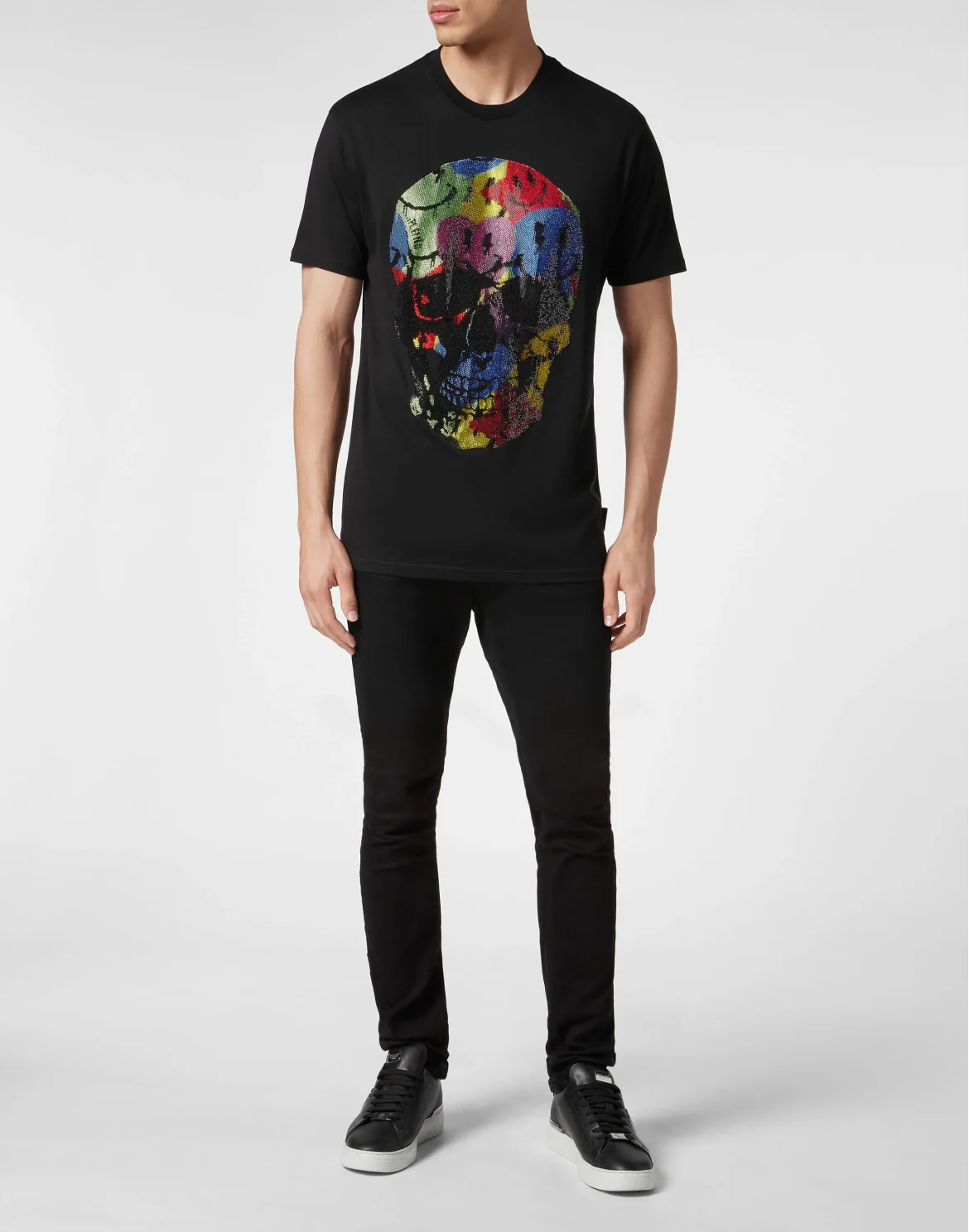 T-shirt Round Neck SS Smile, цвет: Черный