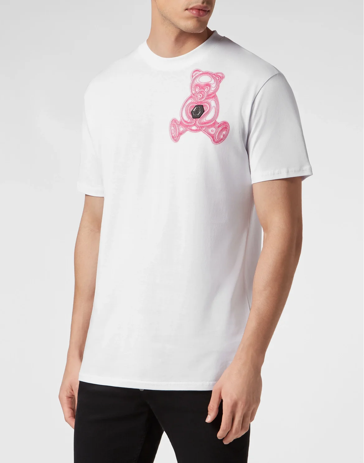 T-shirt Round Neck SS Teddy Bear, цвет: Белый