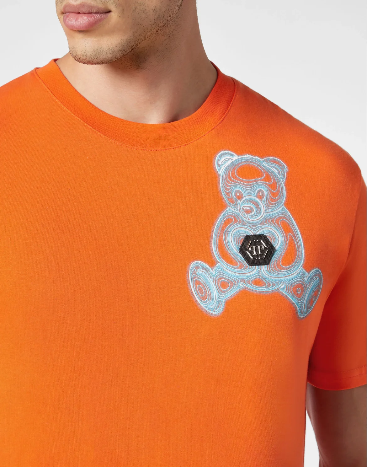 T-shirt Round Neck SS Teddy Bear, цвет: Оранжевый