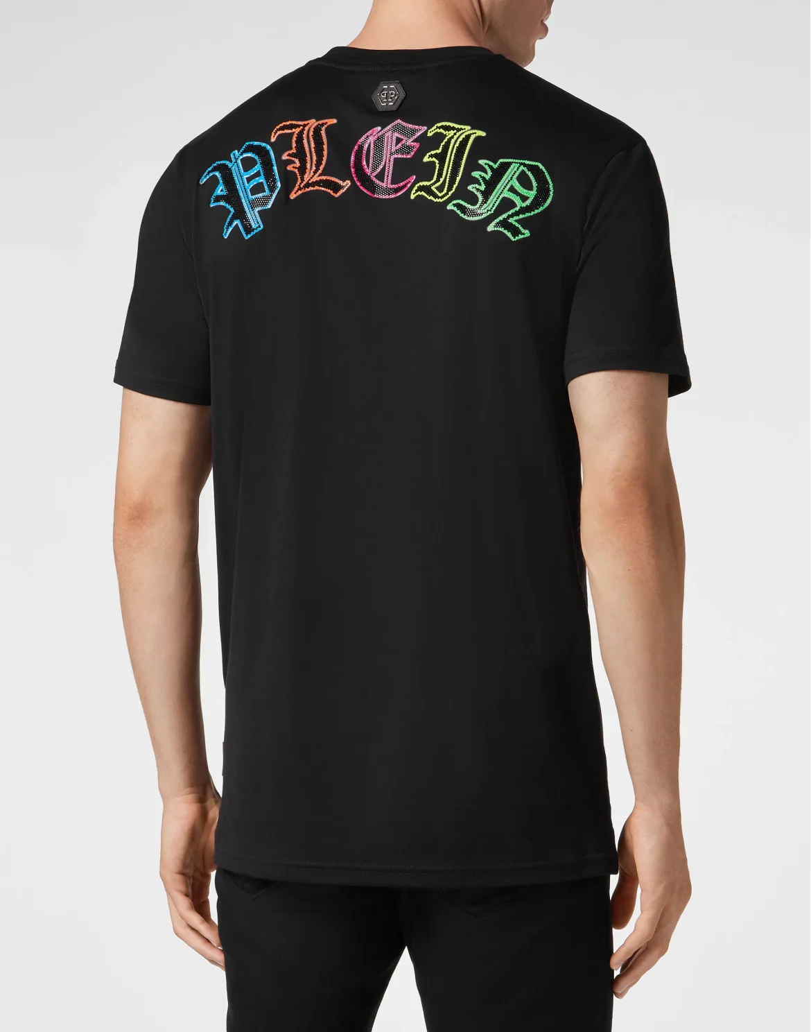 T-shirt Round Neck SS with Crystals, цвет: Черный