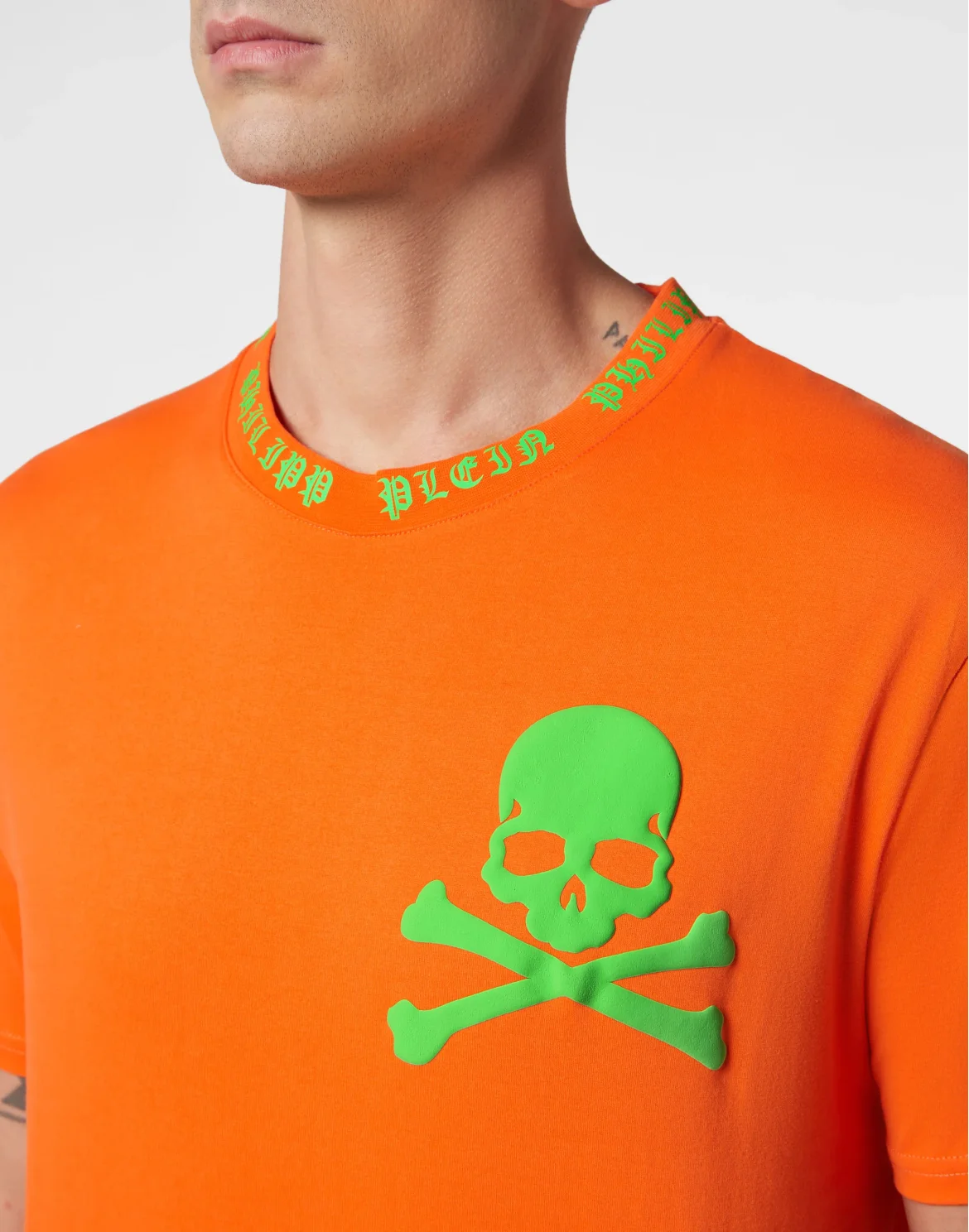 T-shirt Round Neck SS Skull&Bones, цвет: Оранжевый