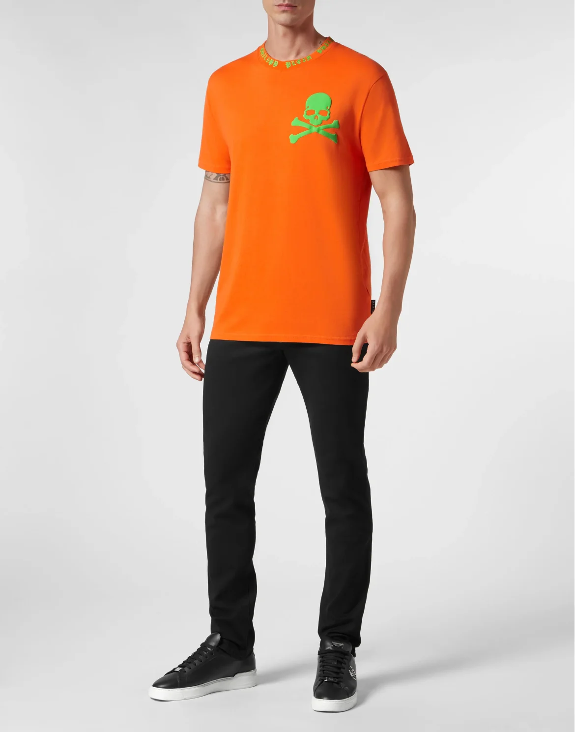 T-shirt Round Neck SS Skull&Bones, цвет: Оранжевый