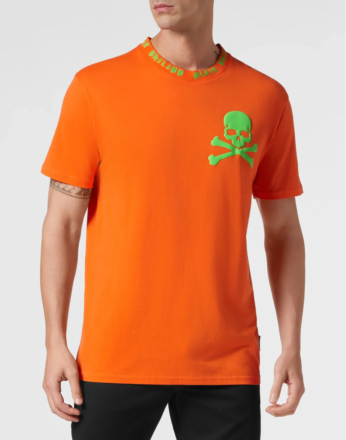 T-shirt Round Neck SS Skull&Bones, цвет: Оранжевый