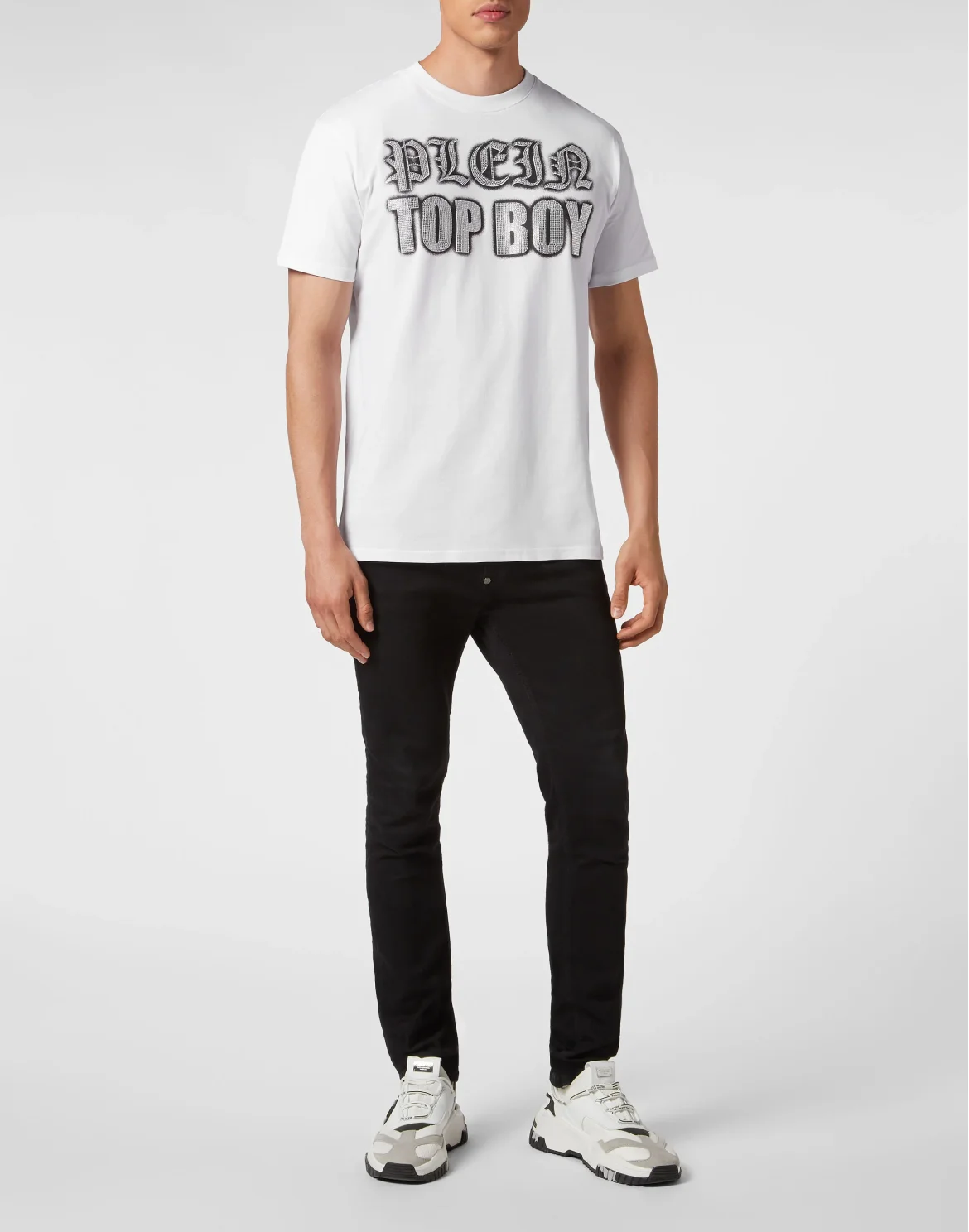 T-shirt Round Neck SS with Crystals, цвет: Белый