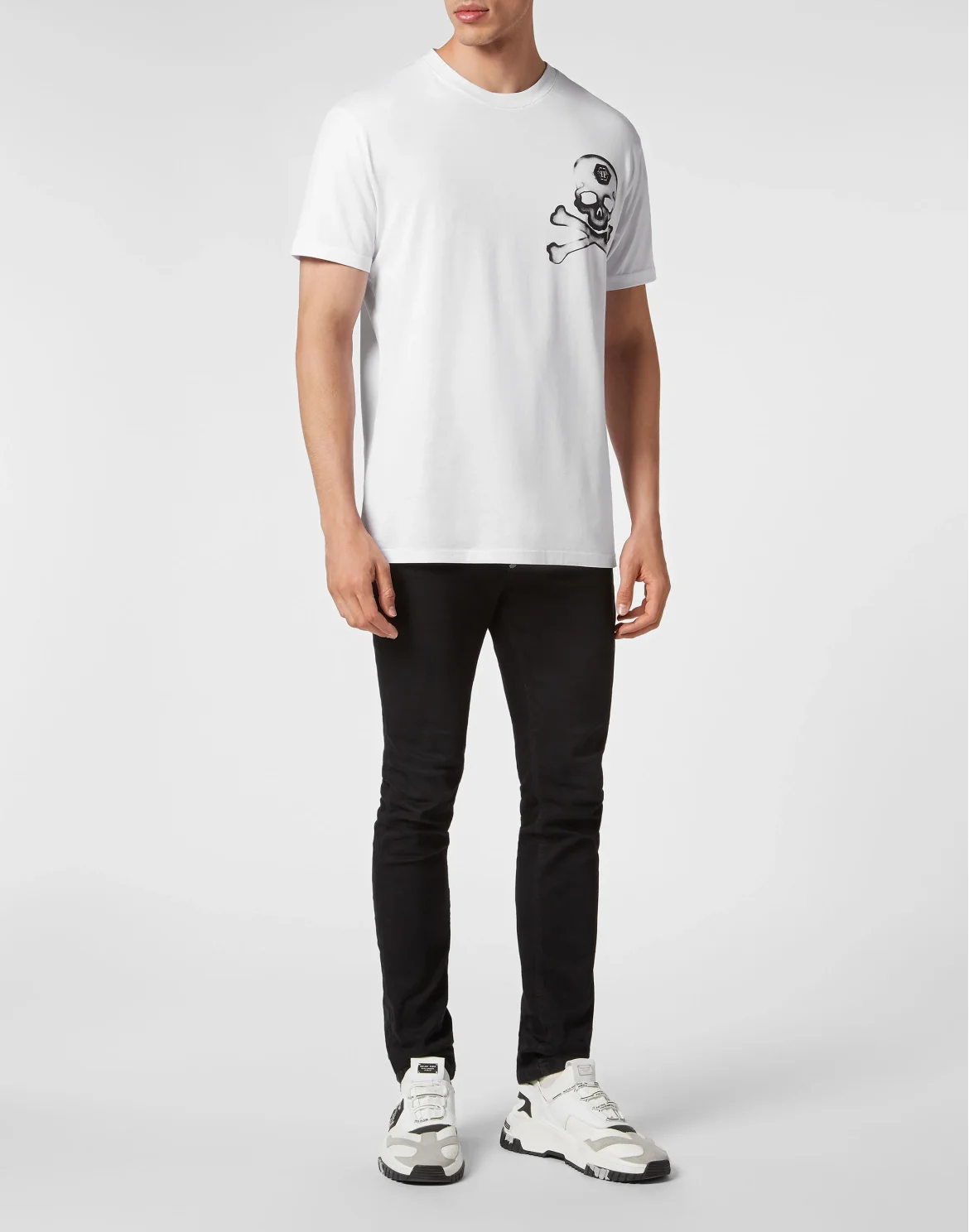 T-shirt Round Neck SS Gothic Plein, цвет: Белый