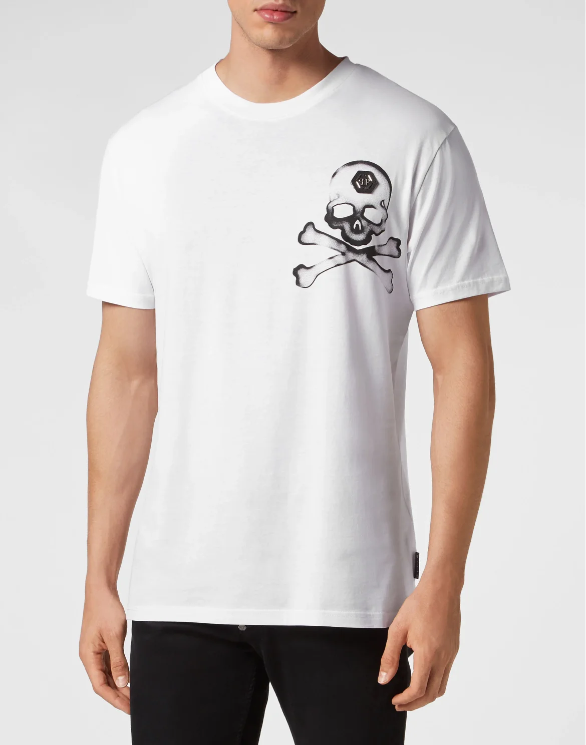 T-shirt Round Neck SS Gothic Plein, цвет: Белый