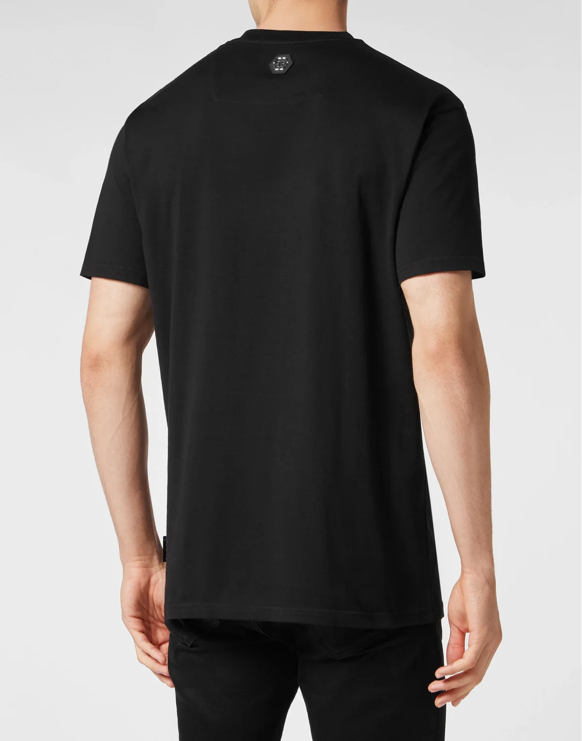 T-shirt Round Neck SS with Crystals Teddy Bear, цвет: Черный