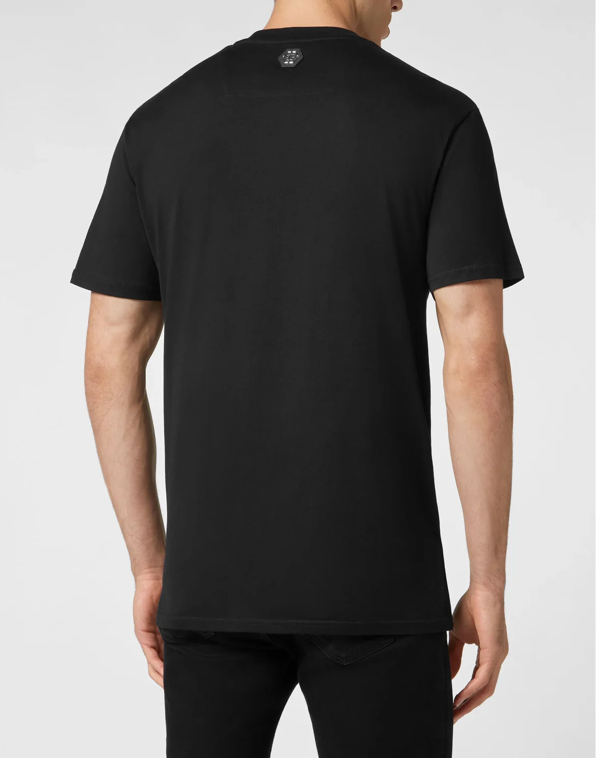 T-shirt Round Neck SS with Crystals Skull, цвет: Черный