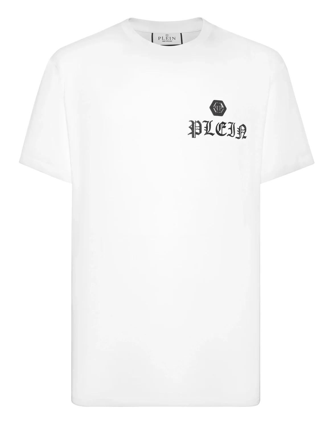 T-shirt Round Neck SS with Crystals Skull&Bones, цвет: Белый