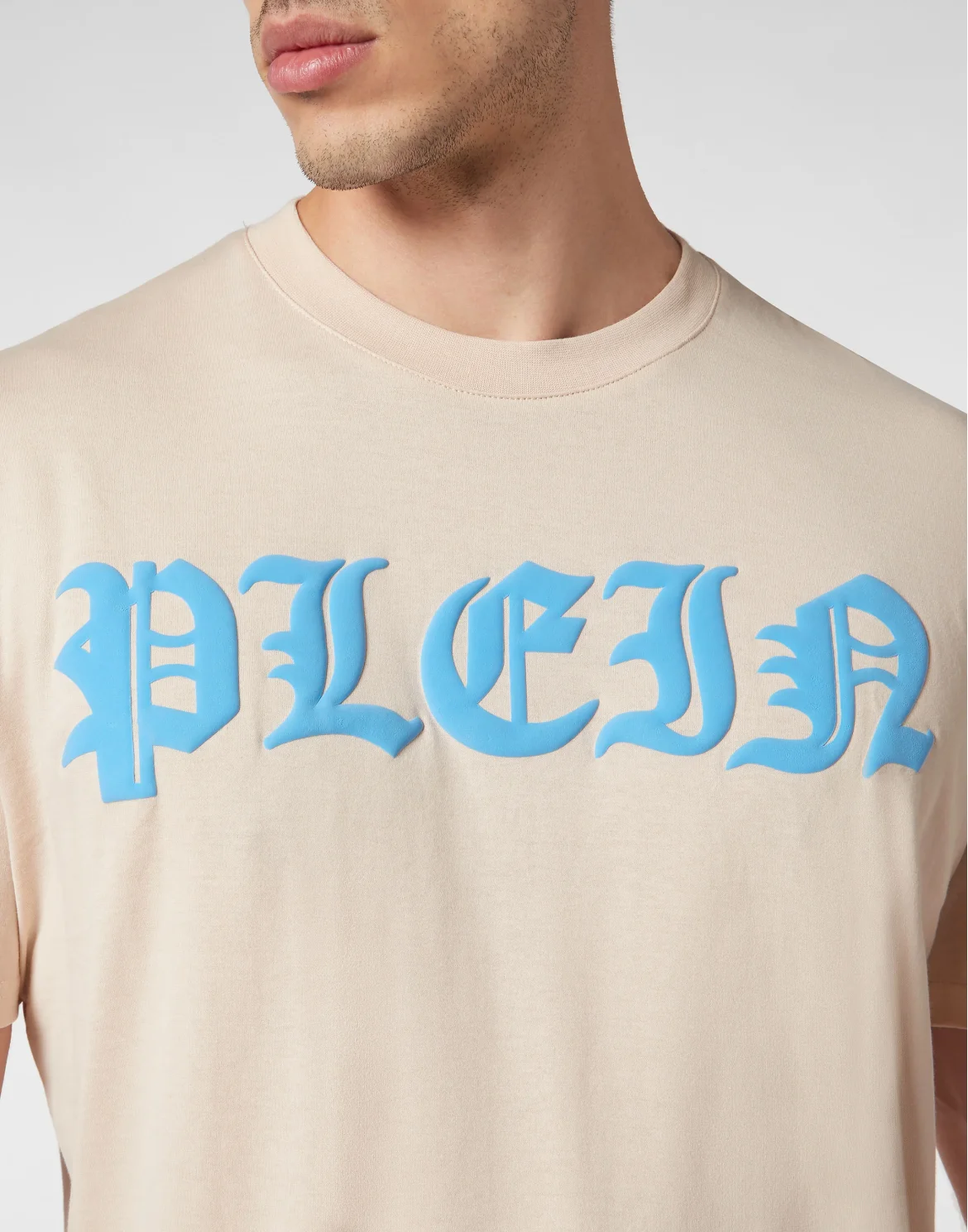T-shirt Round Neck SS Gothic Plein, цвет: Бежевый