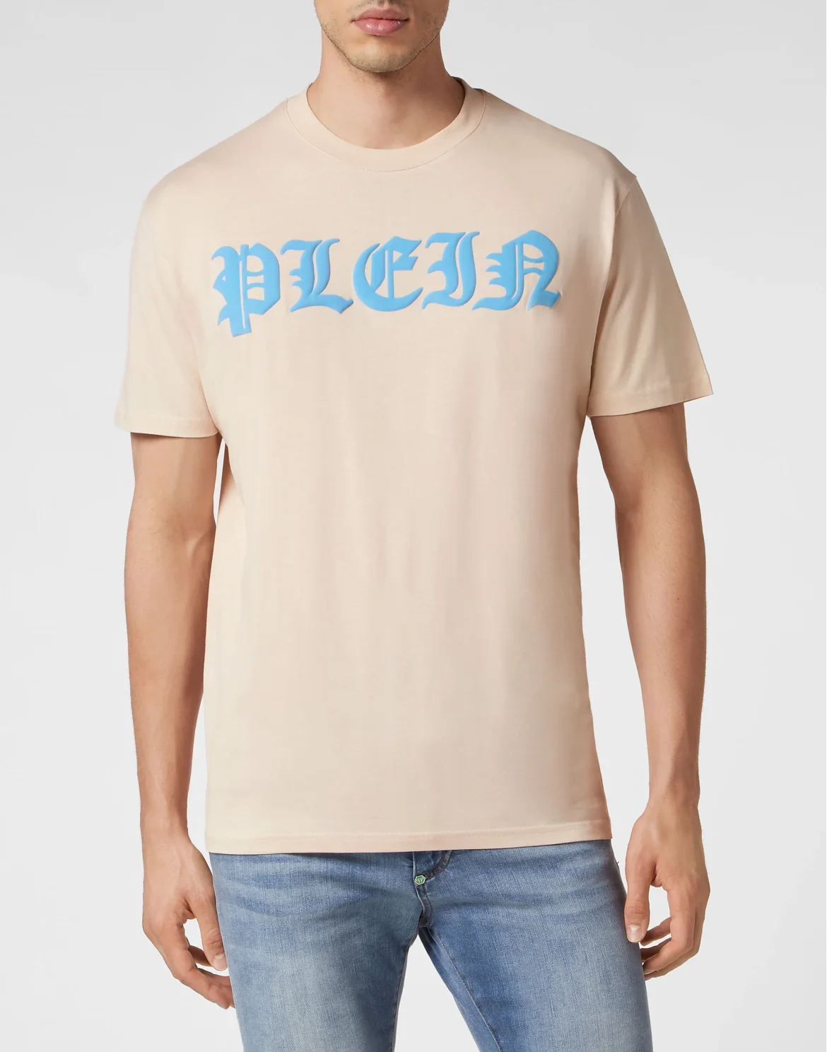 T-shirt Round Neck SS Gothic Plein, цвет: Бежевый