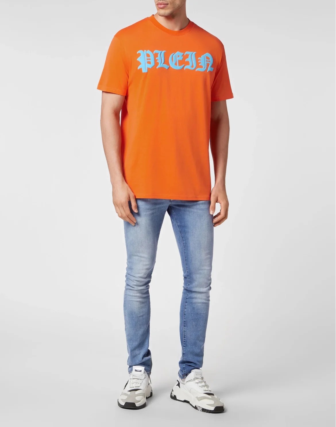 T-shirt Round Neck SS Gothic Plein, цвет: Оранжевый