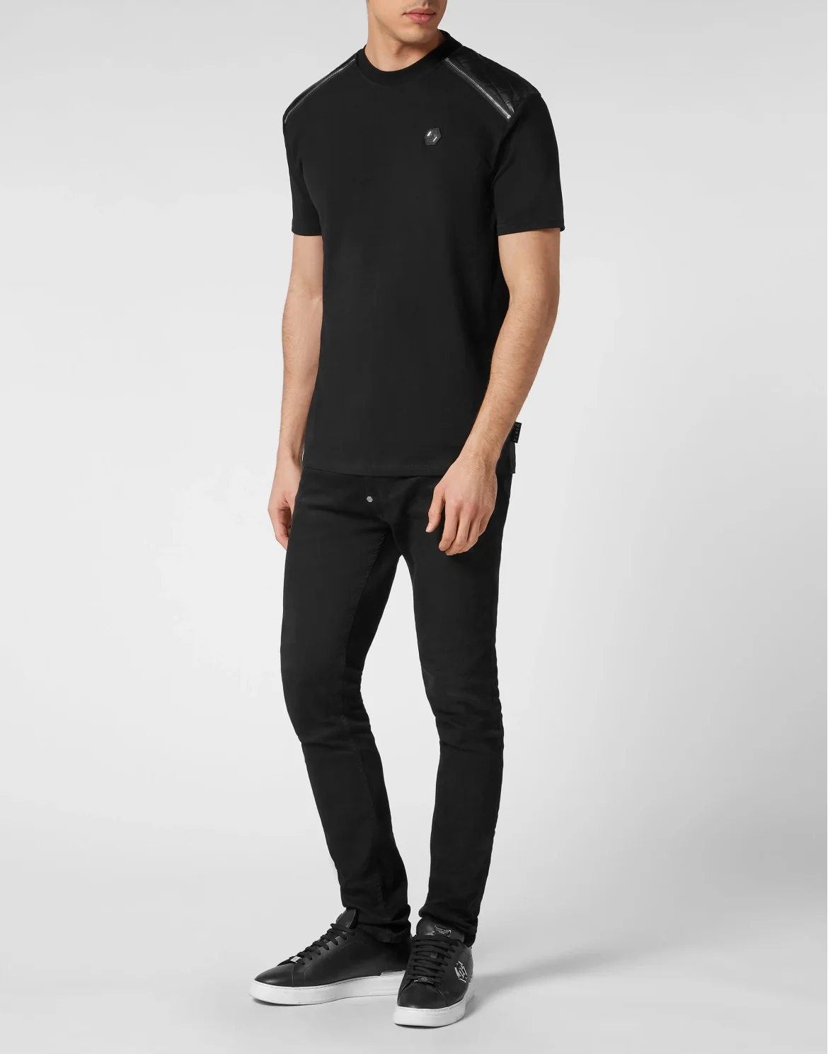 T-shirt Round Neck SS Gothic Plein, цвет: Черный