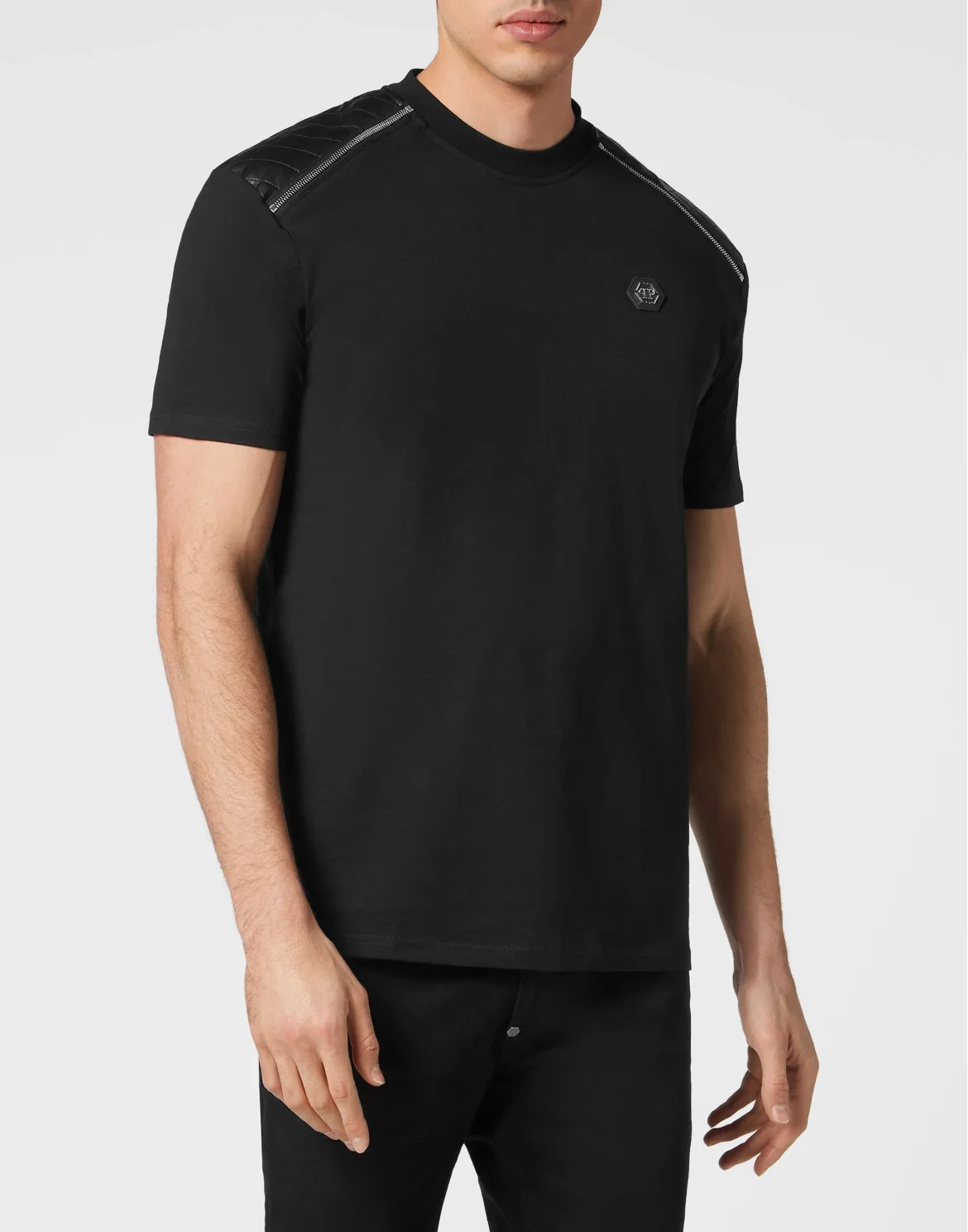 T-shirt Round Neck SS Gothic Plein, цвет: Черный