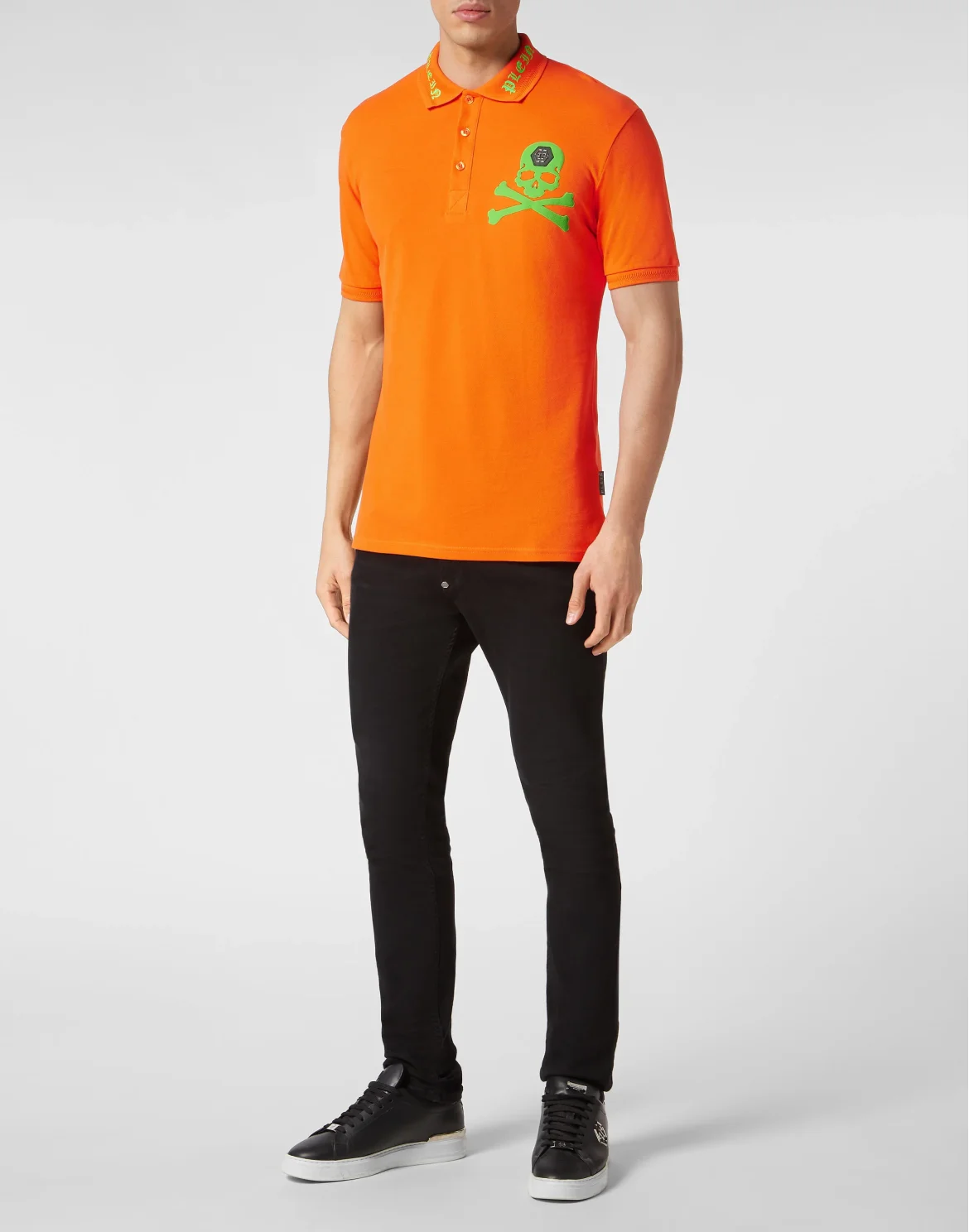 Polo shirt SS Skull&Bones, цвет: Оранжевый