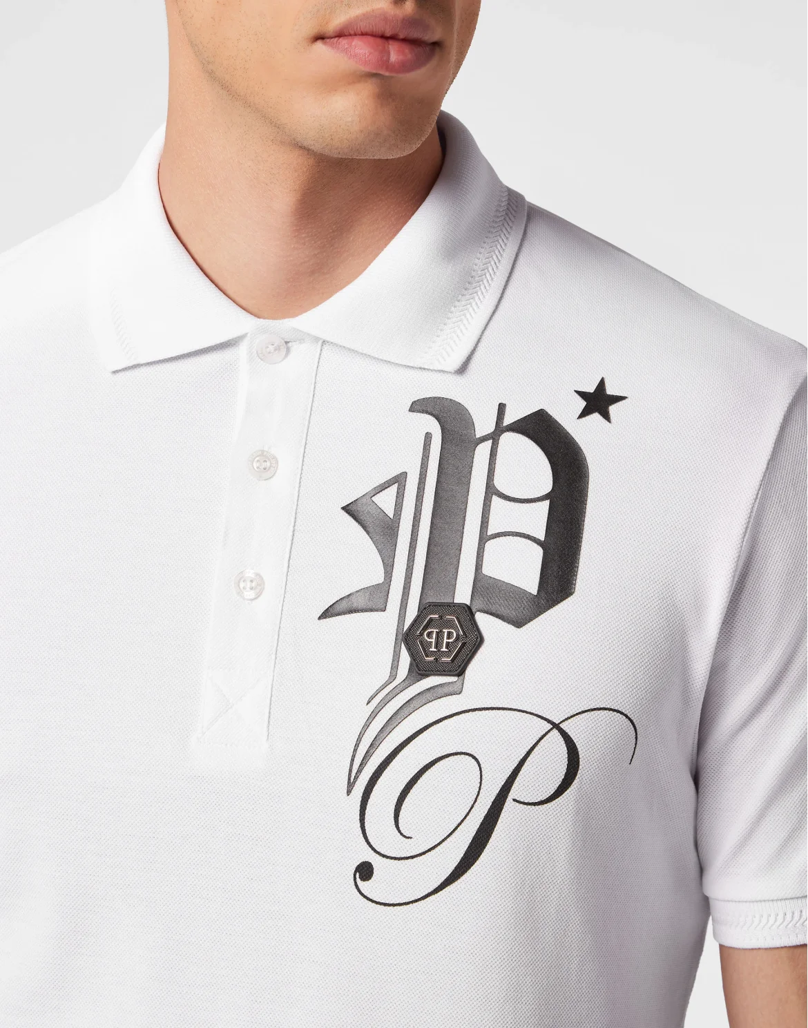 Polo shirt SS Gothic Plein, цвет: Белый