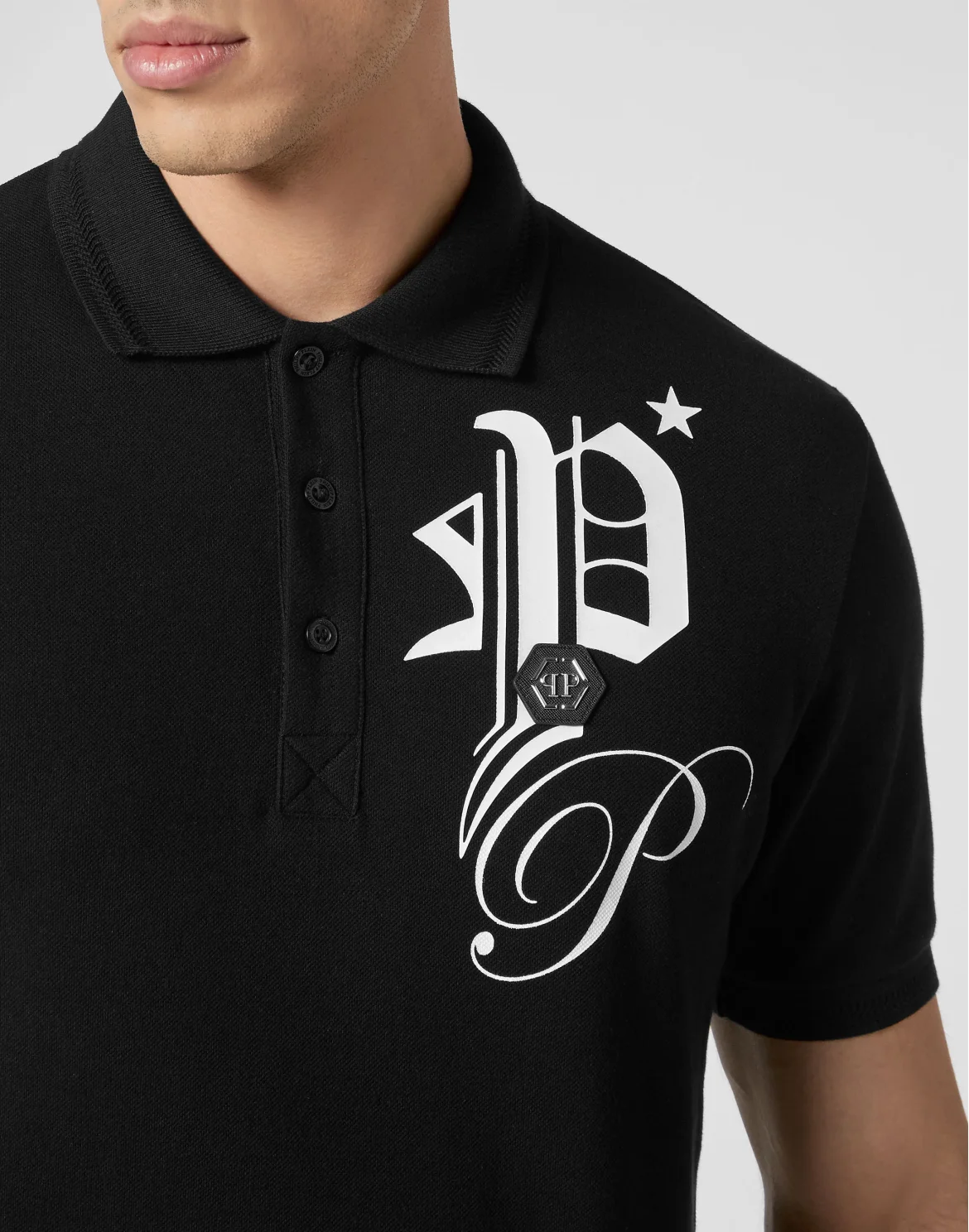 Polo shirt SS Gothic Plein, цвет: Черный