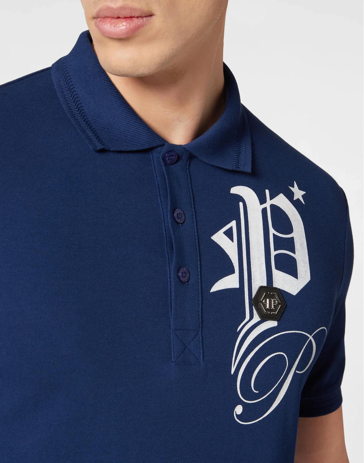Polo shirt SS Gothic Plein, цвет: Синий