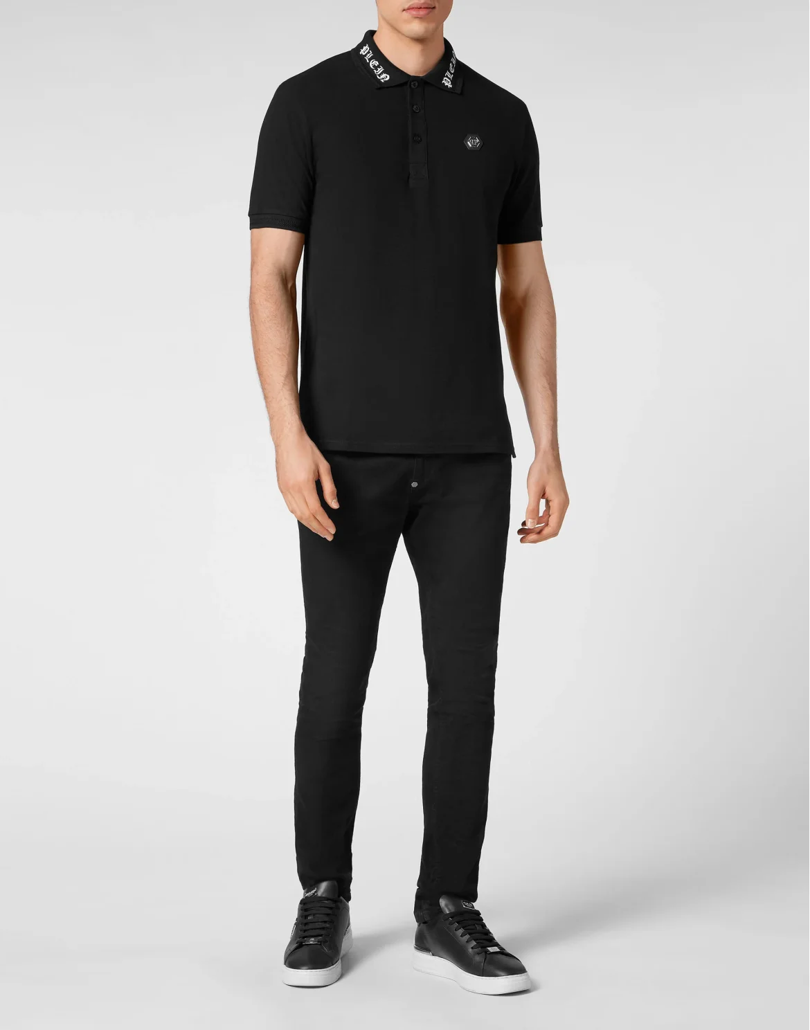 Polo shirt SS Gothic Plein, цвет: Черный