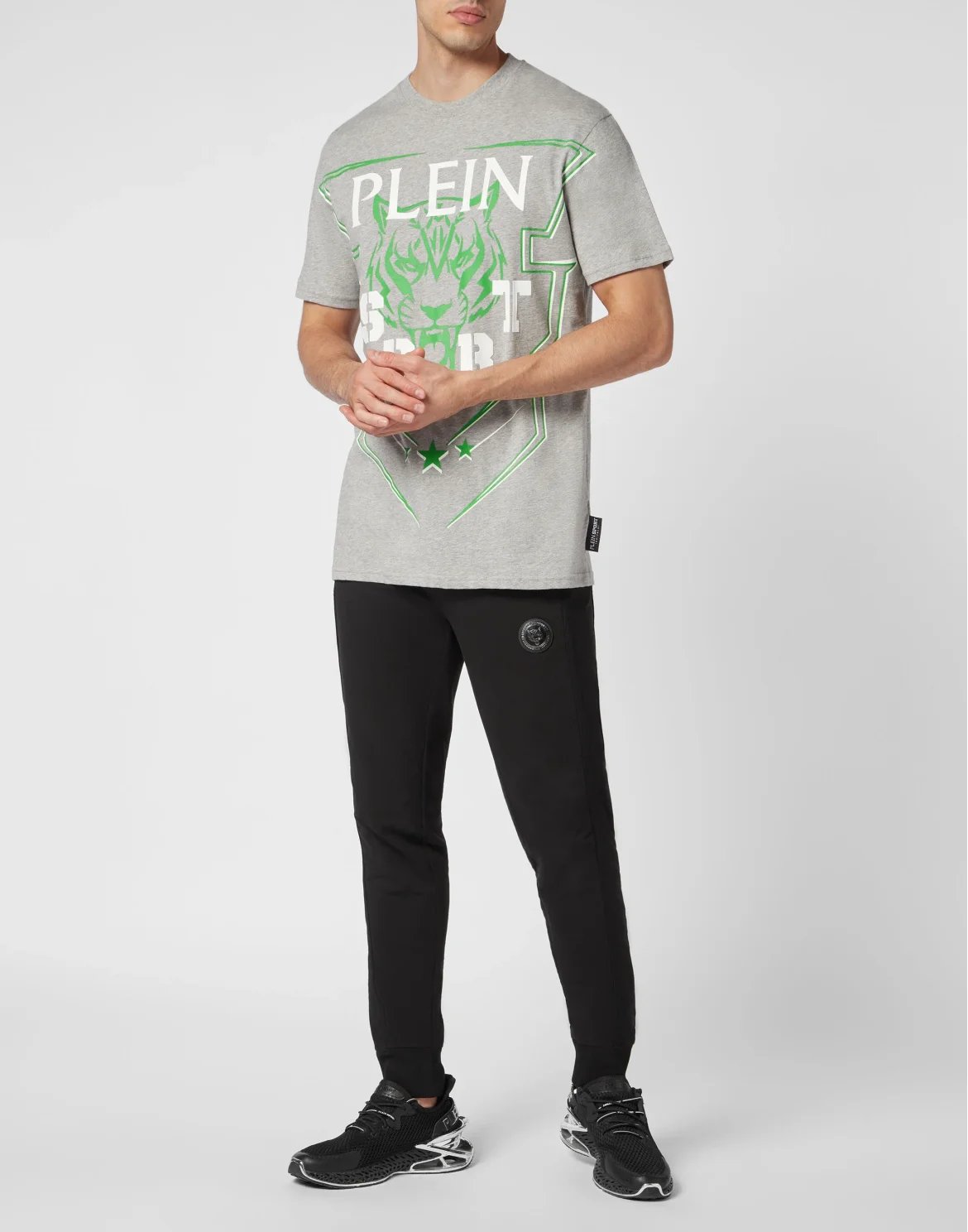 T-shirt Round Neck SS Tiger, цвет: Серый